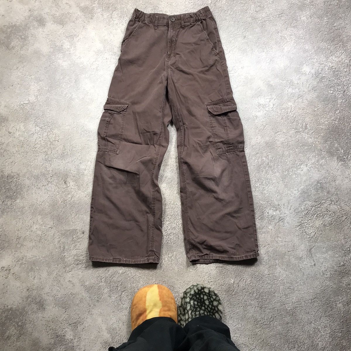 Japanese Brand VINTAGE CARGO PANTS FLARED PARACHUTE SPRING JAPAN 90S Size 24" / US 00 / IT 34 - 2 Thumbnail