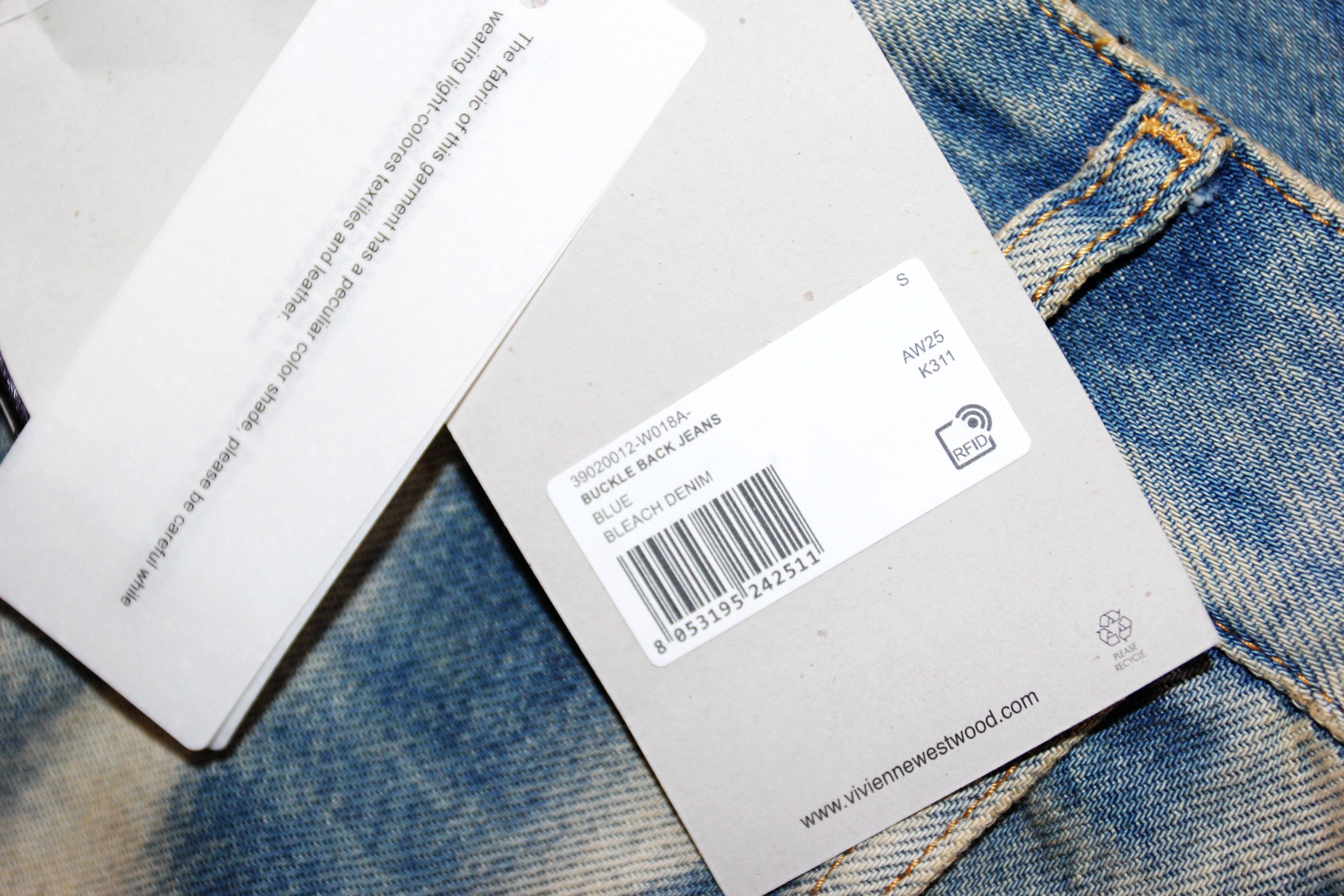 Vivienne Westwood BNWT AW25 VIVIENNE WESTWOOD BUCKLE BACK JEANS S Size US 30 / EU 46 - 10 Thumbnail