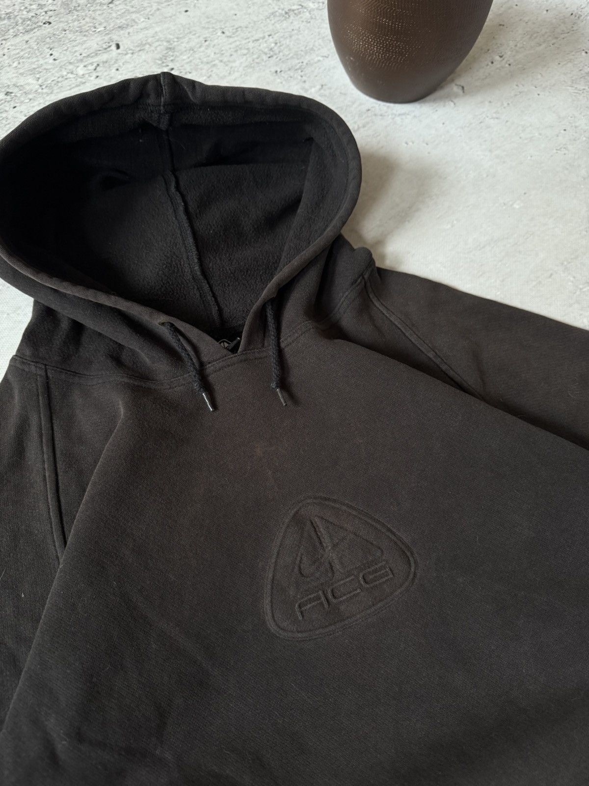 Nike × Nike ACG × Vintage NIKE ACG VINTAGE 00s y2k OVERSIZE BAGGY HOODIE CENTER LOGO Size US XL / EU 56 / 4 - 3 Thumbnail