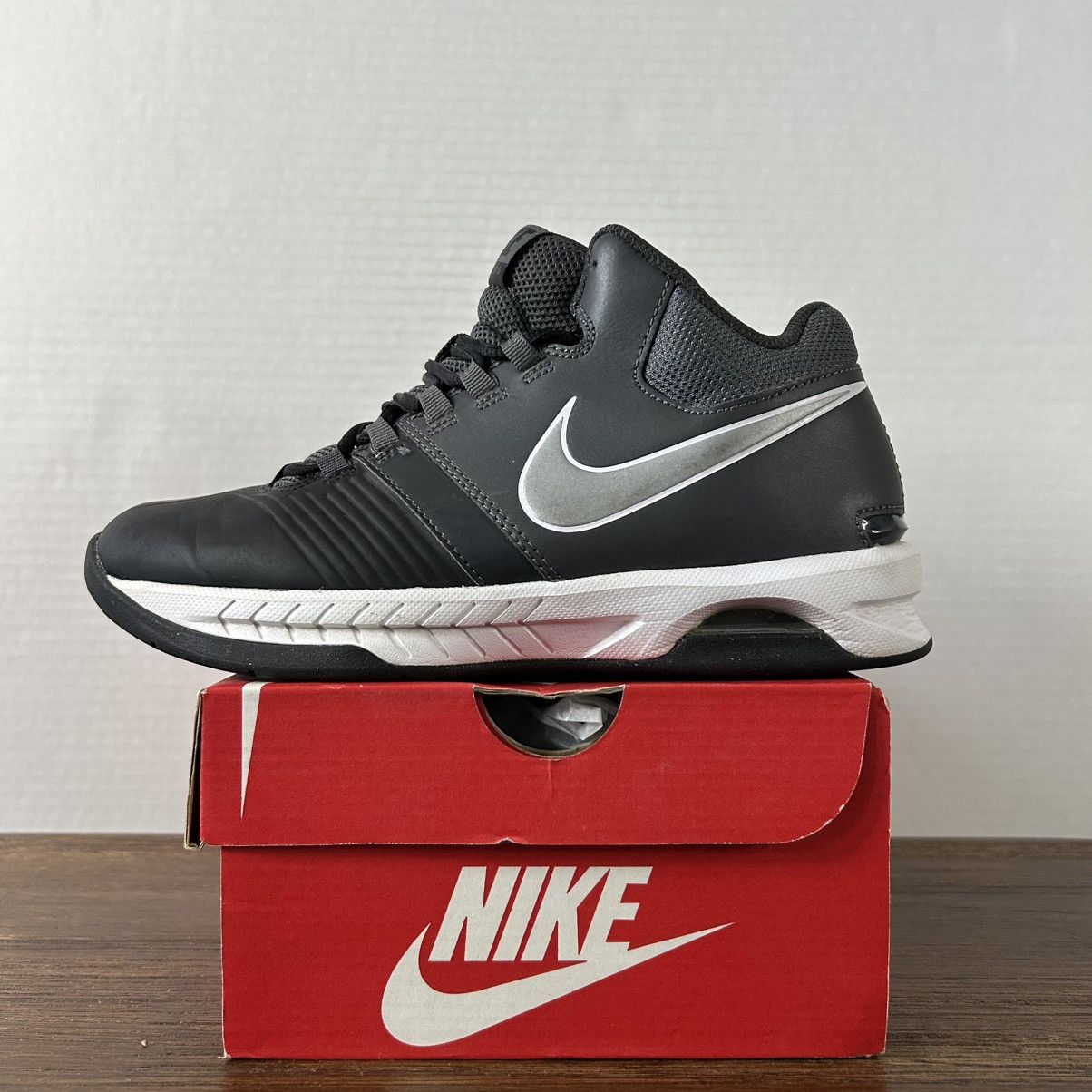 Nike Nike Air Visi Pro V NBK Baseball Shoes Black/Grey Size 8 Size US 8 / IT 38 - 2 Thumbnail