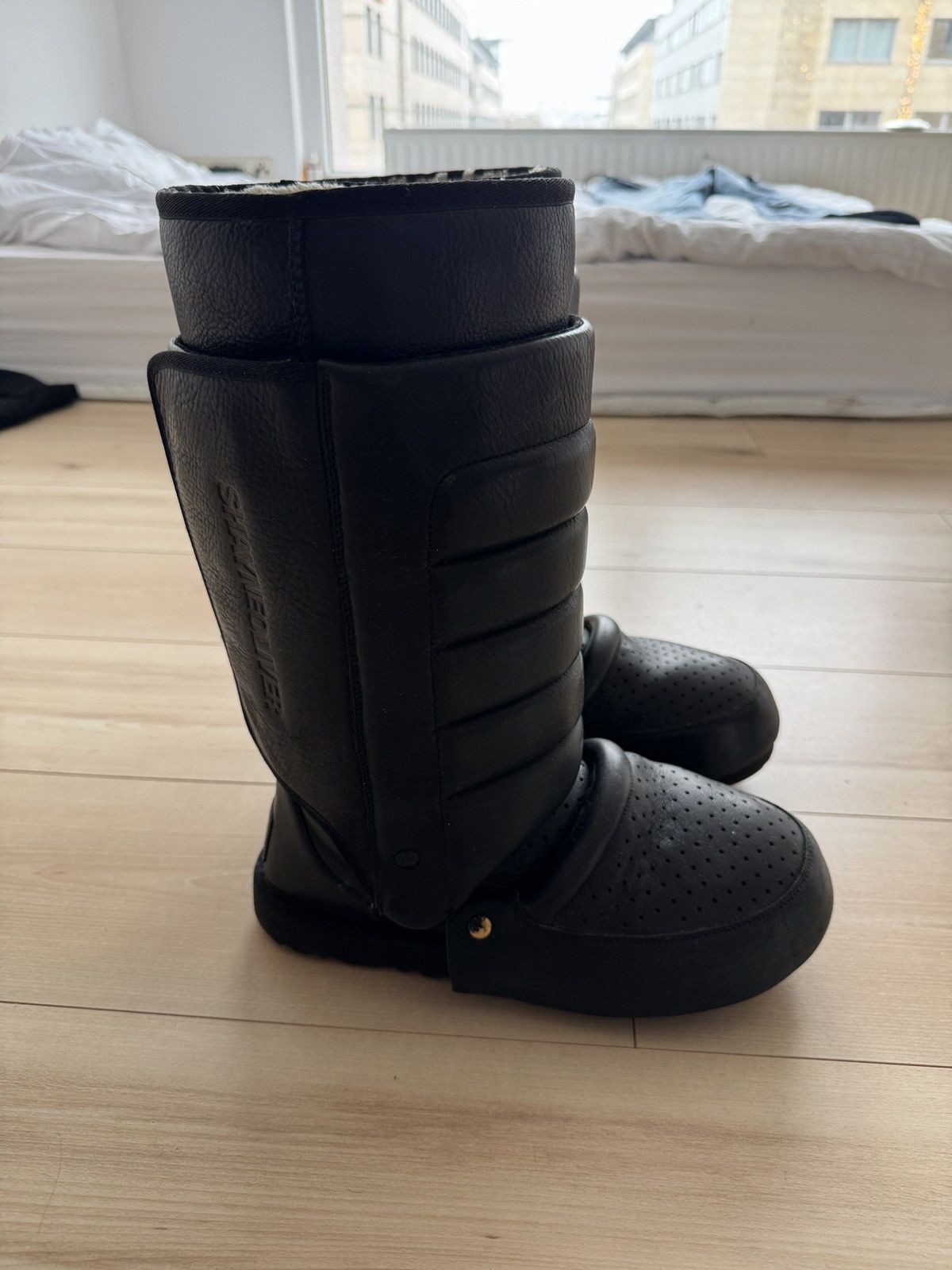 Hood By Air Shayne Oliver Ugg Armoured Tall Boots Size US 12 / EU 45 - 5 Thumbnail