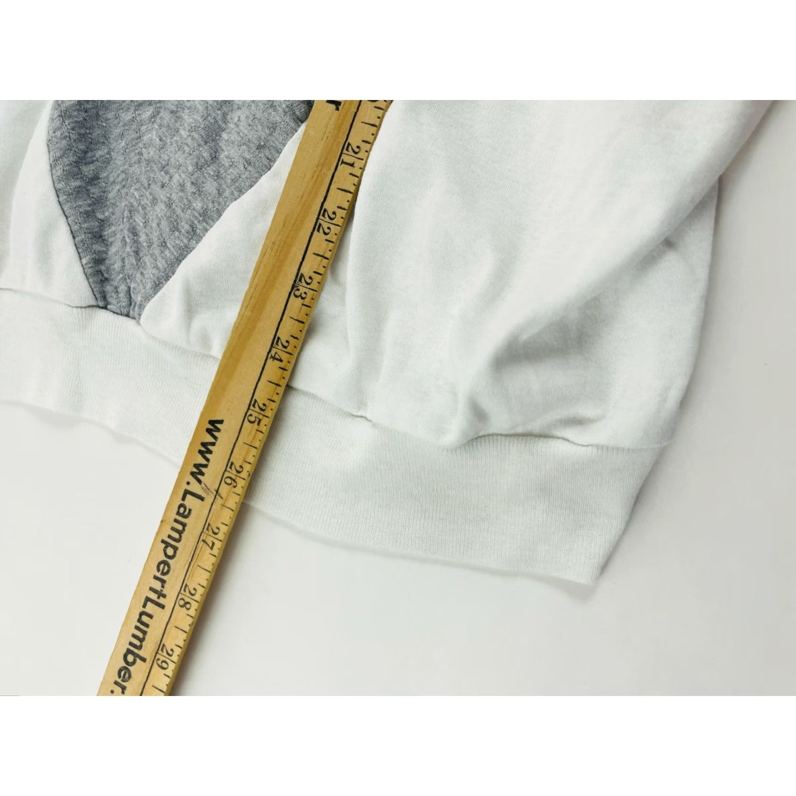 Vintage Alabuy T-Shirt Women White 3/4 Sleeve Floral Chevron Lace Casual L Basic Vintage: No? (Note: must avoid adding new info; also avoid N/A). Size L / US 10 / IT 46 - 5 Thumbnail