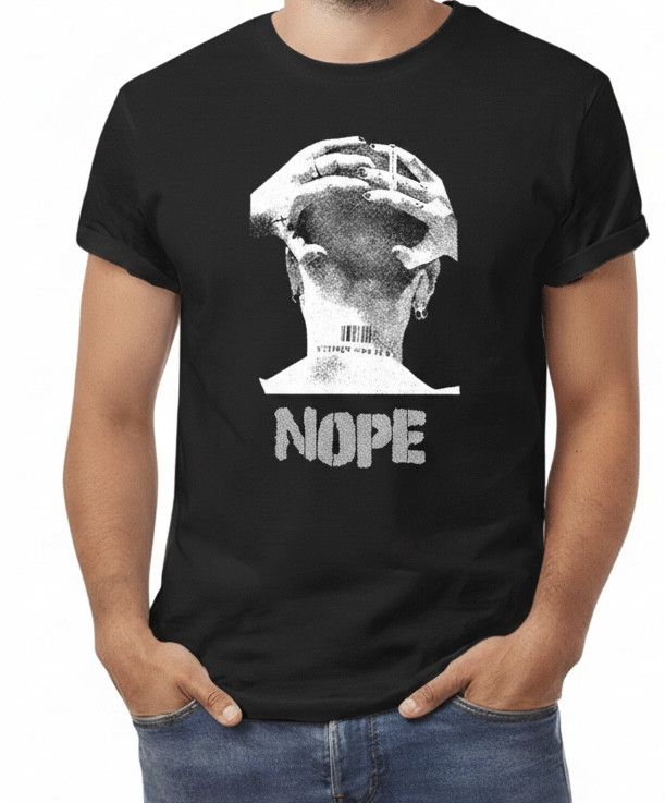 Other Streetwear Retro Nope Head Graffiti Art Print T-Shirt Punk Size US XL / EU 56 / 4 - 2 Thumbnail