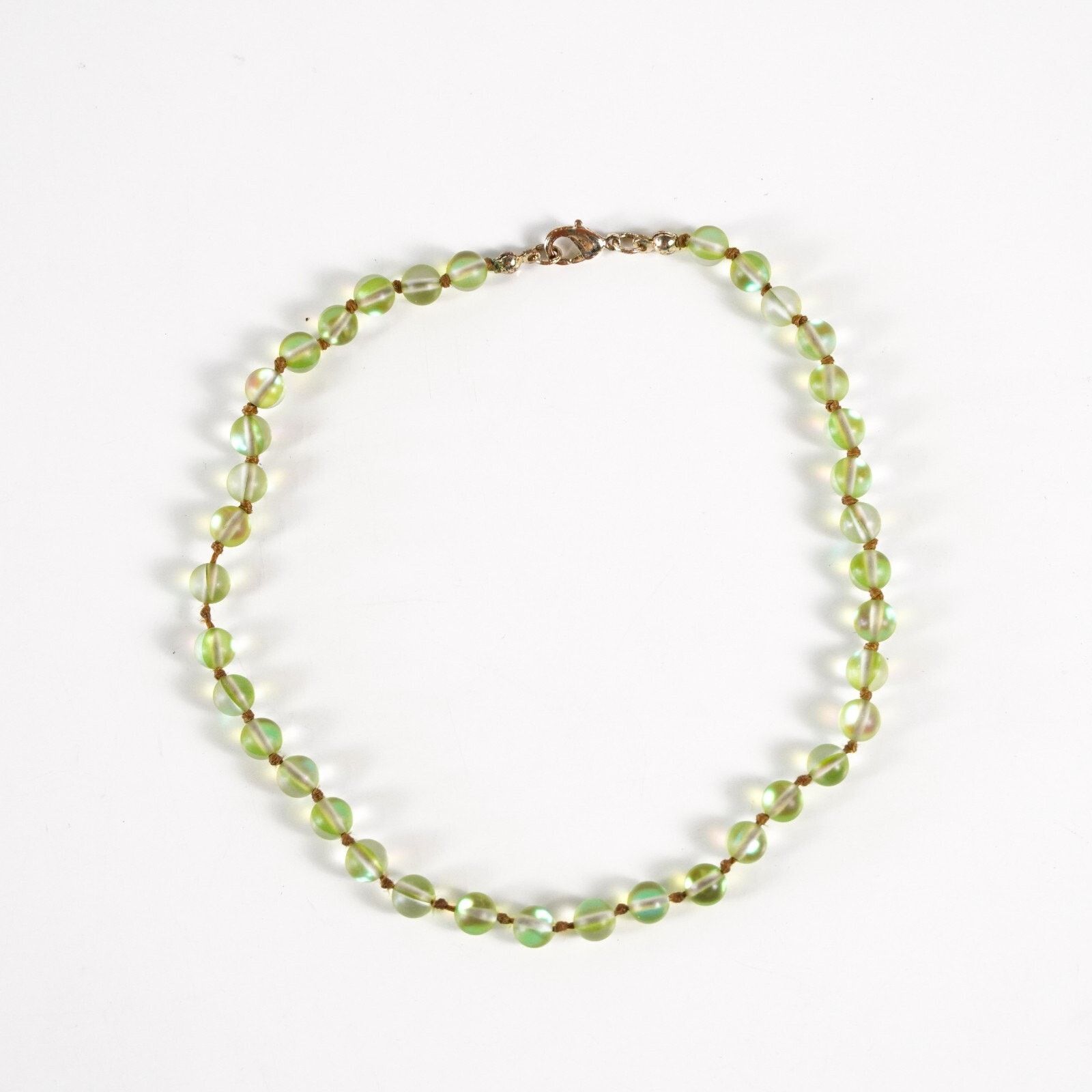 Other Green Holo Bead Holographic Beaded Gemstone Bracelet Jewelry Size ONE SIZE - 5 Thumbnail