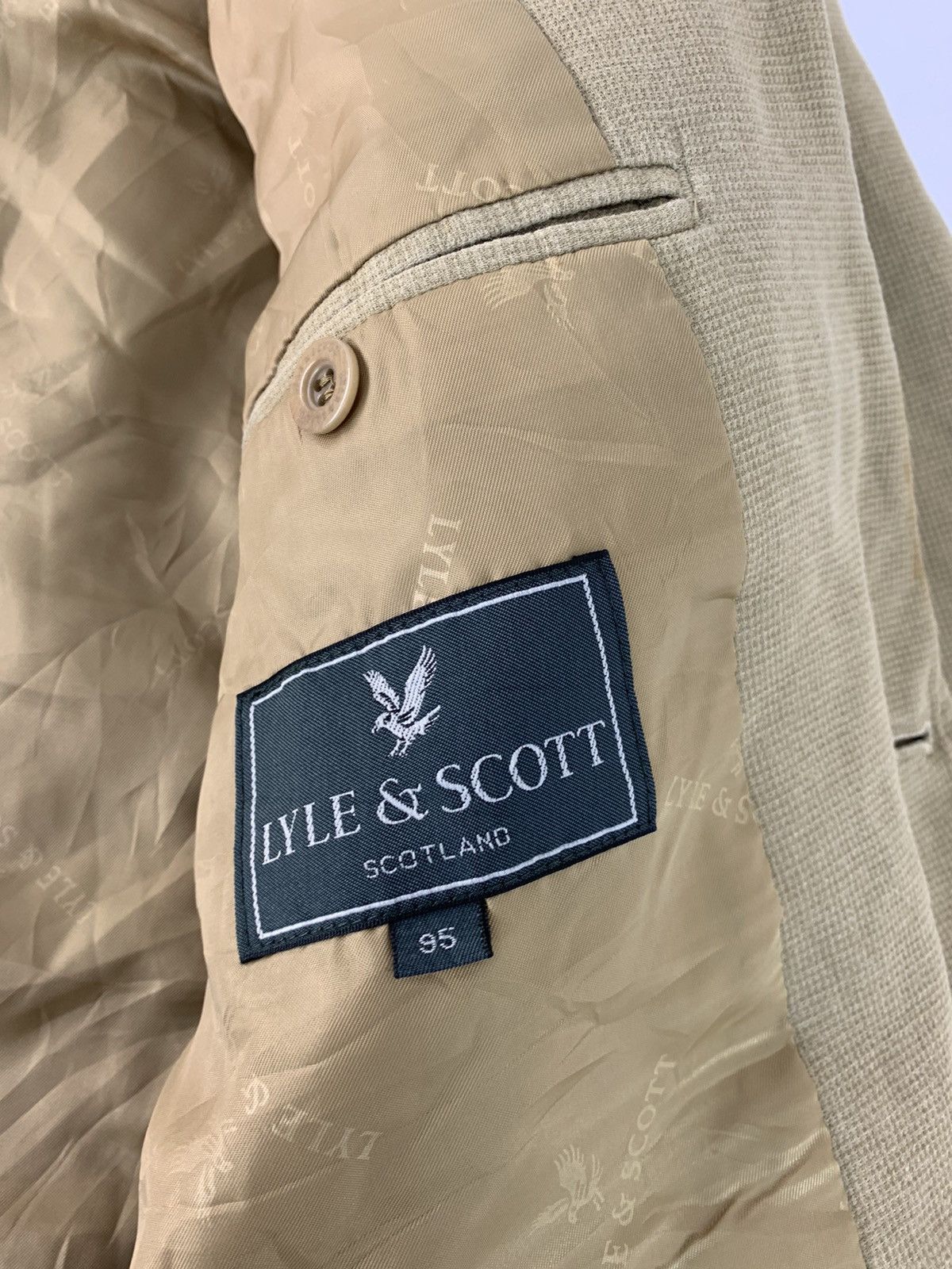 Lyle & Scott 90s Lyle & Scott Scotland Simple Coat Jacket Size US M / EU 48-50 / 2 - 8 Thumbnail