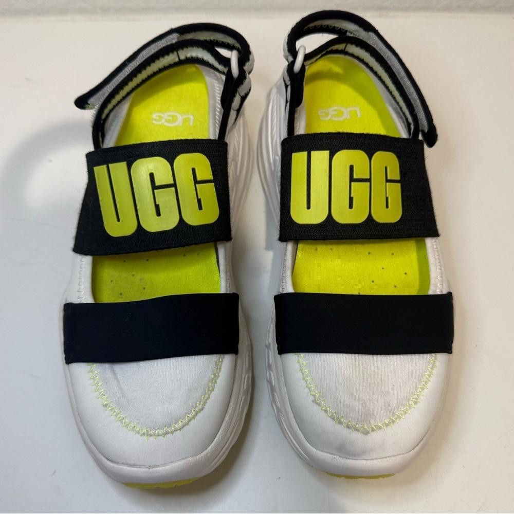 Ugg UGG Slingback Runner Sneaker Sandal White Black & Yellow 6 Size US 6 / IT 36 - 3 Thumbnail