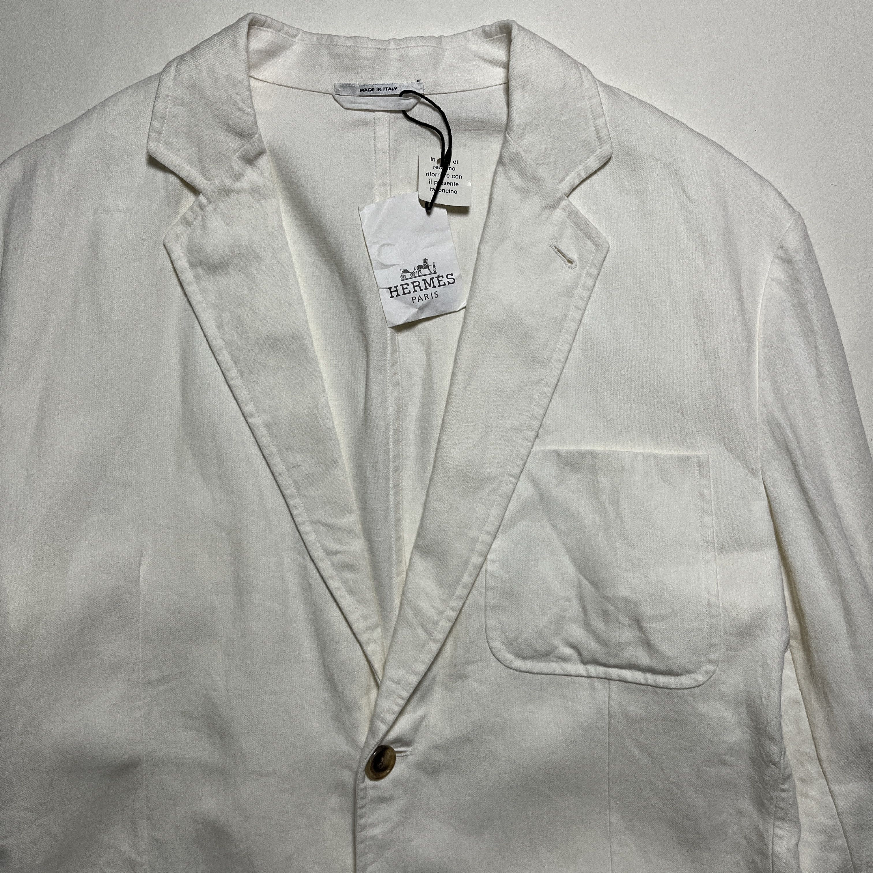 Hermes Hermes Linen Blazer Size 50R - 3 Thumbnail