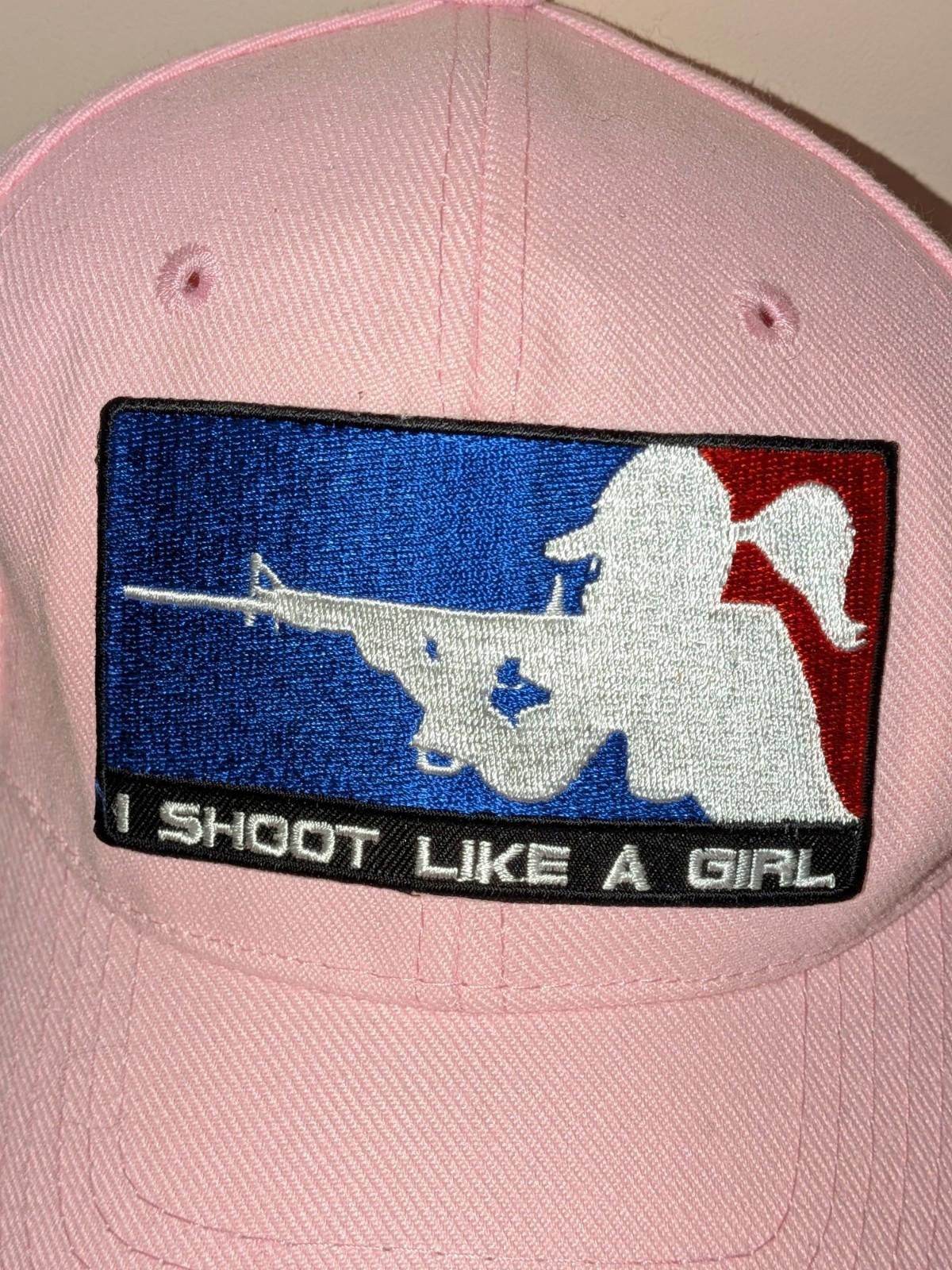 The Unbranded Brand MLI Major League "I Shoot Like A Girl" Pink Baseball Cap Size ONE SIZE - 2 Thumbnail