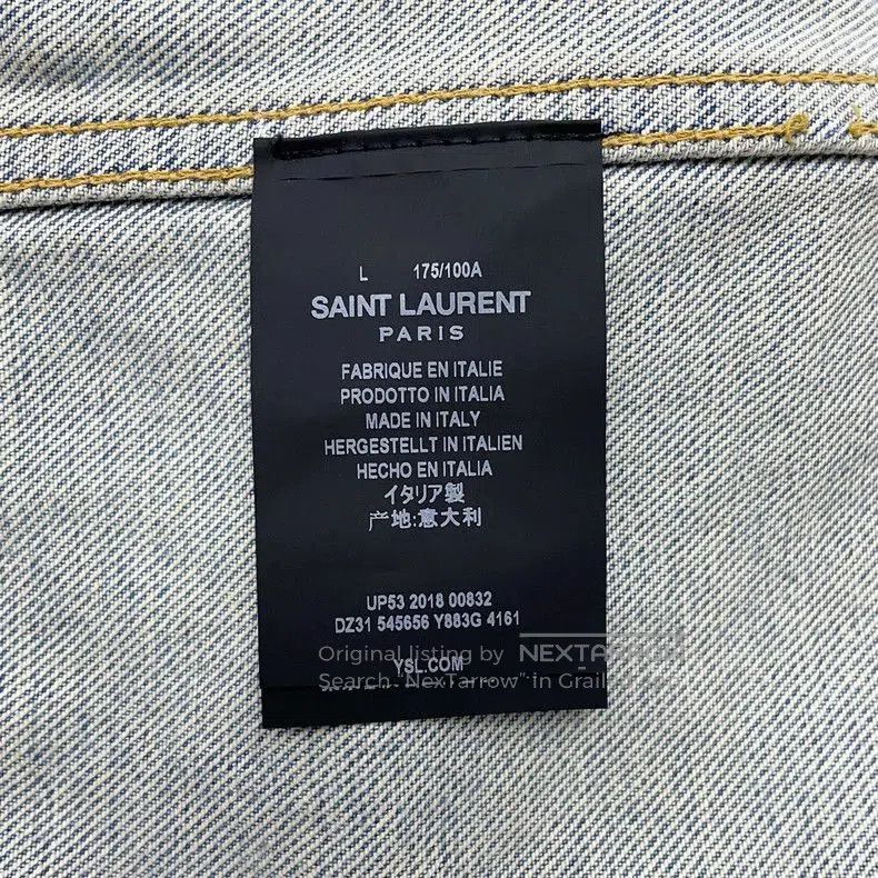 Saint Laurent Paris Saint Laurent Blue Denim Sleeveless Vest. Size US L / EU 52-54 / 3 - 6 Thumbnail