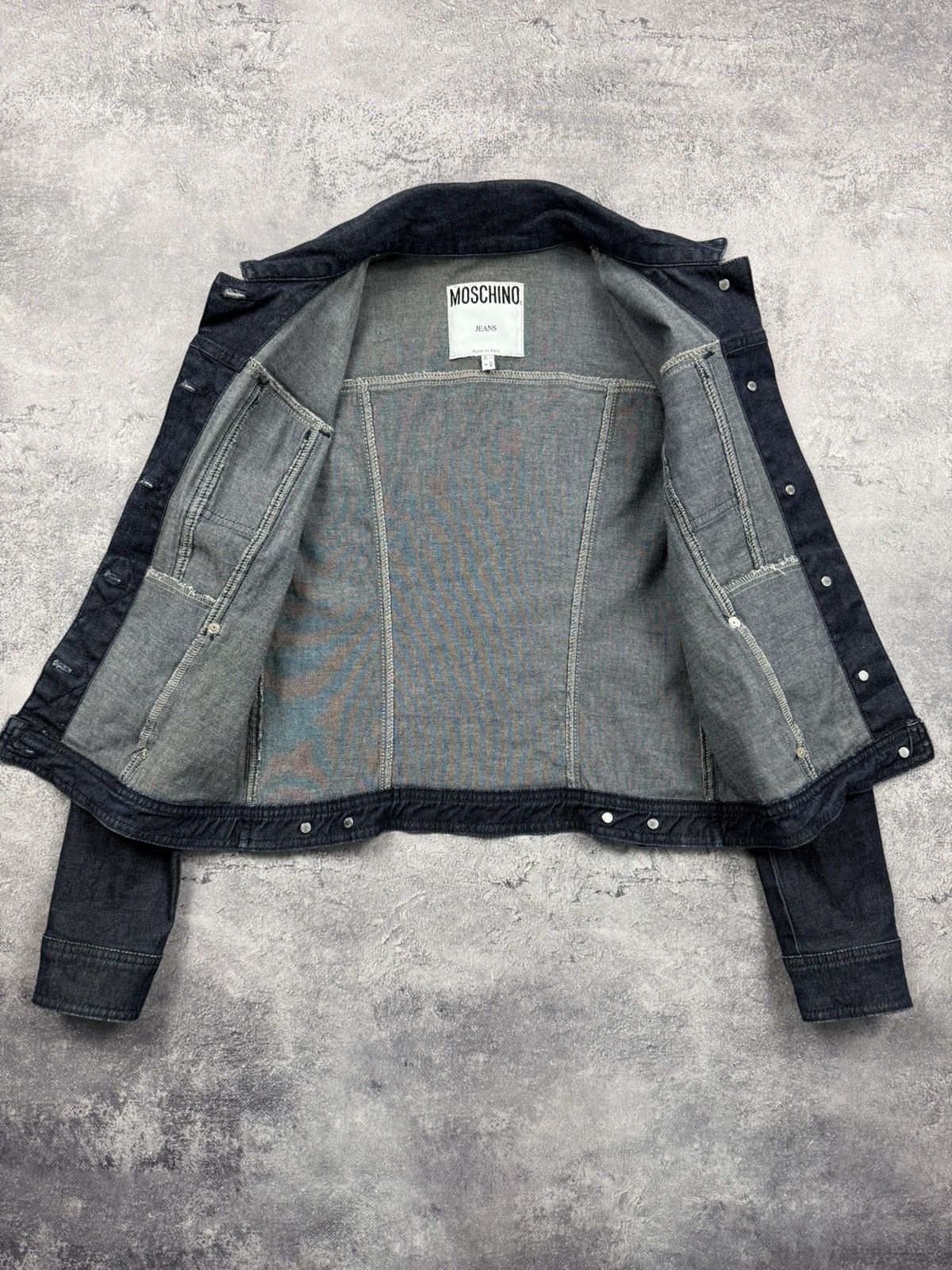 Moschino Vintage Moschino Jeans Denim Jacket Blazer Size M / US 6-8 / IT 42-44 - 15 Thumbnail