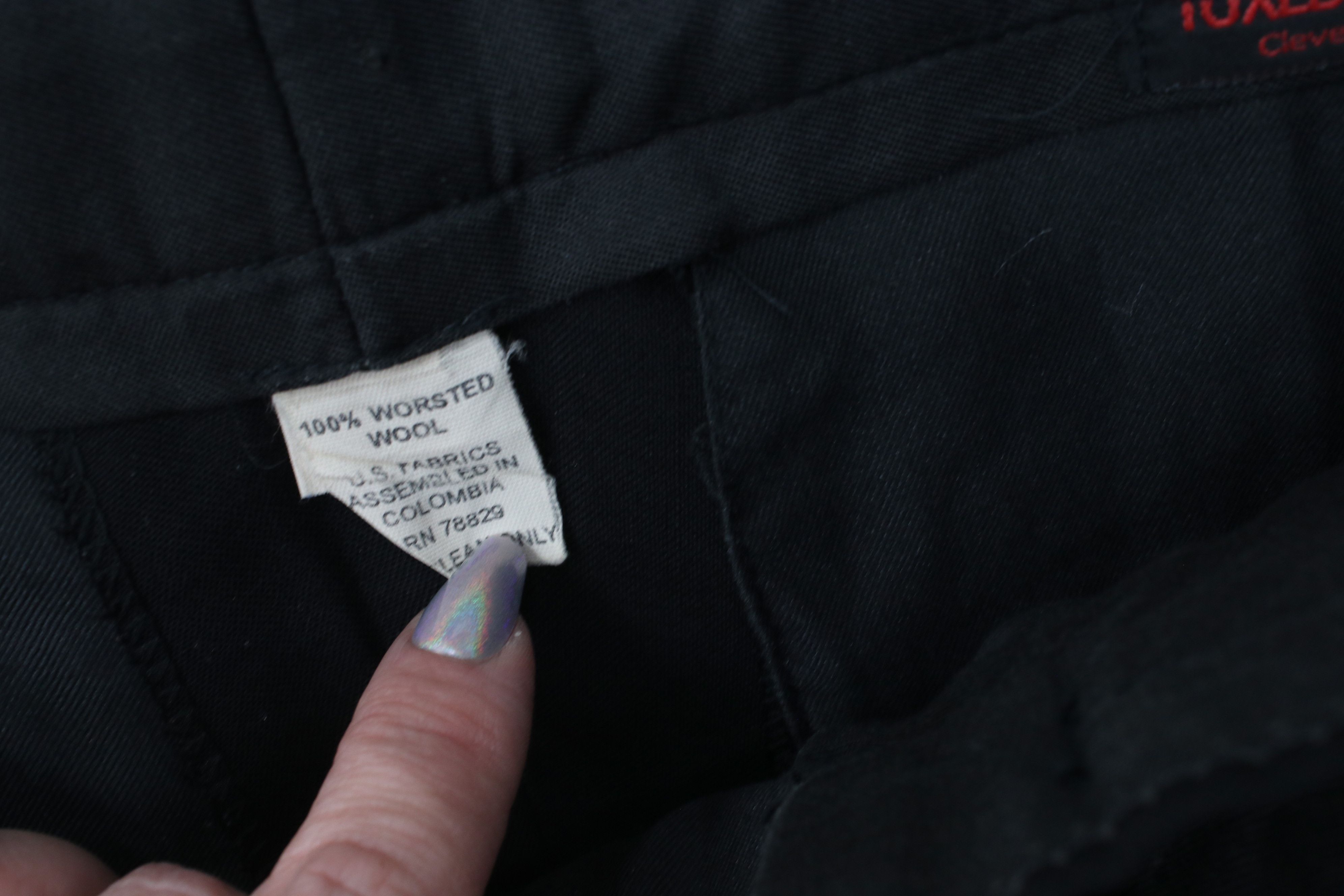 Vintage Vintage 90s Streetwear Wool Knit Tuxedo Pants Black USA Size US 30 / EU 46 - 9 Thumbnail
