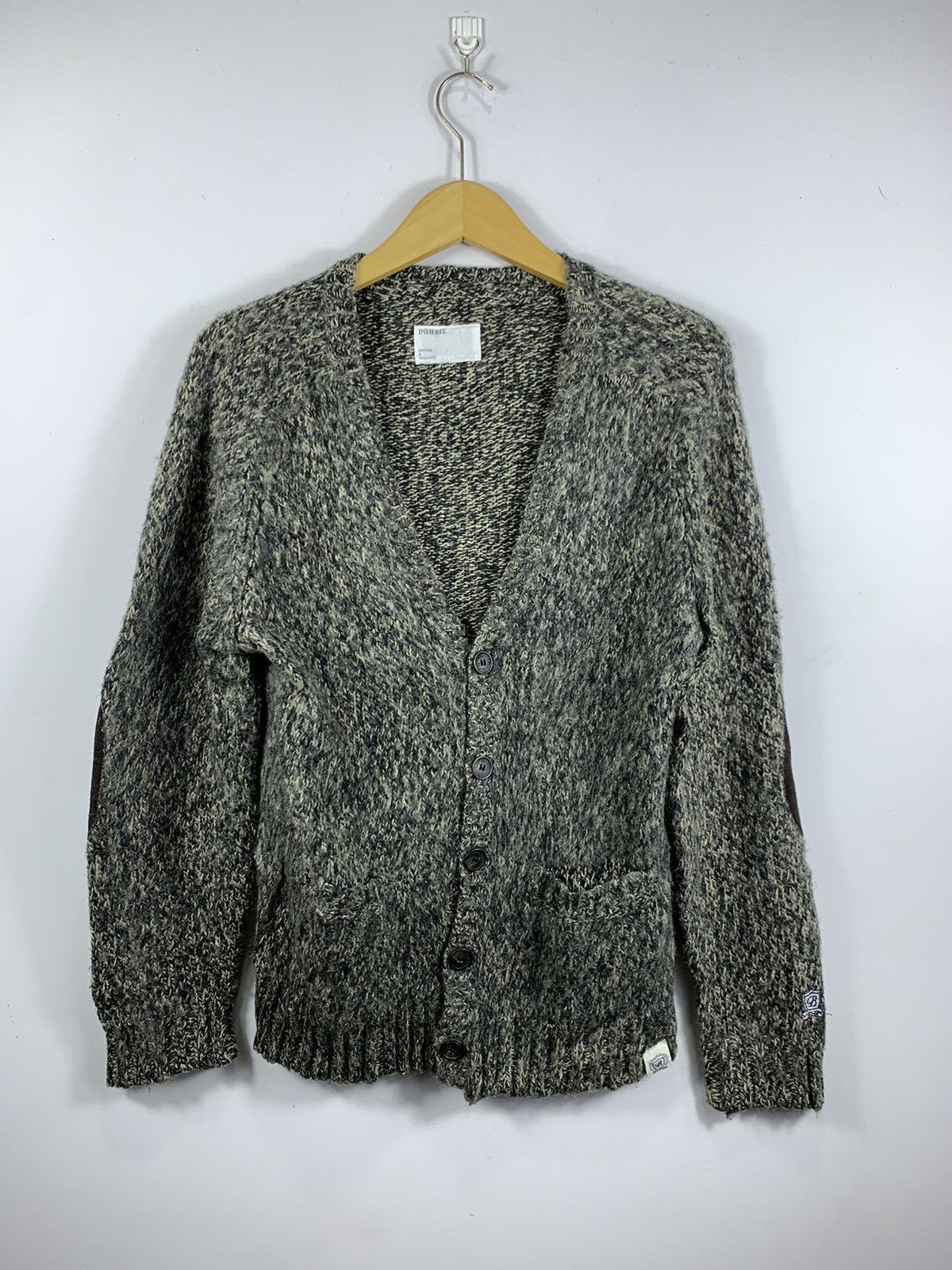 Issey Miyake × Japanese Brand Japanese Inherit Wool cardigan Kurt Cobain Grunge style Size US M / EU 48-50 / 2 - 3 Thumbnail