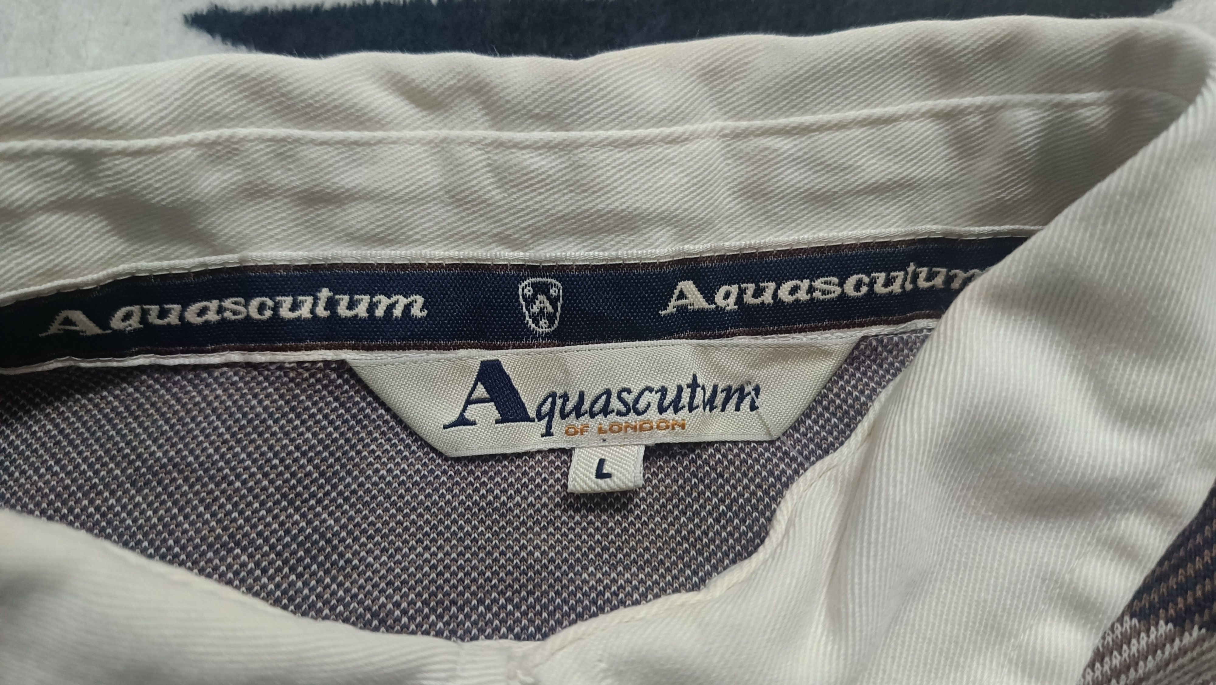 Aquascutum 🔥🔥Rare Distressed Vintage Aquascuntum Rugby Long Sleeve Size US L / EU 52-54 / 3 - 3 Thumbnail