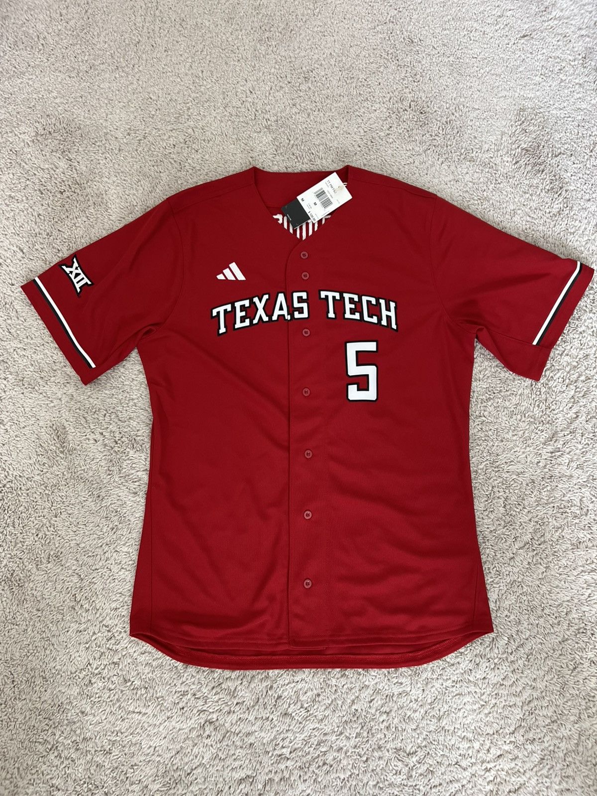 Adidas Adidas Texas Tech Patrick Mahomes Baseball Jersey Red Raider Size US L / EU 52-54 / 3 - 1 Thumbnail
