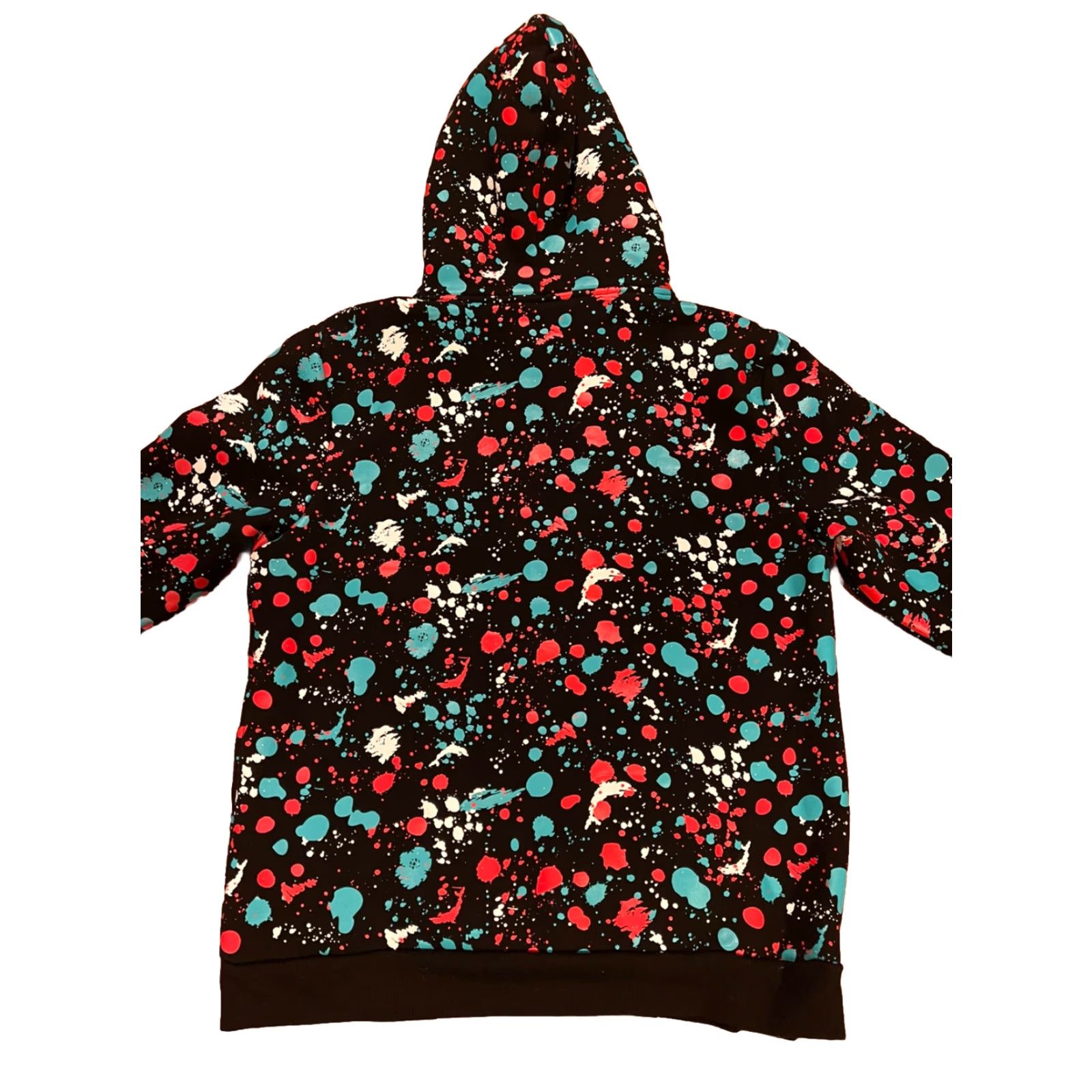 Pinko VINTAGE Pink Dolphin Splatter Hoodie XL Men Pullover Black Size US XL / EU 56 / 4 - 3 Thumbnail