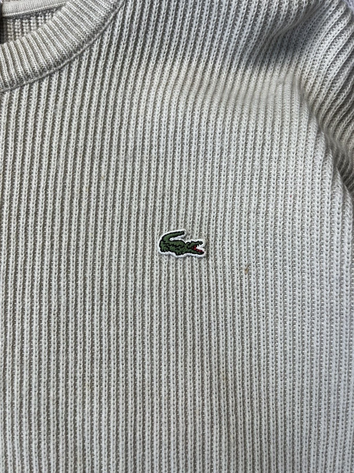 Lacoste Rare Vintage Lacoste Distressed Wool Knitted Sweater Y2K Size US M / EU 48-50 / 2 - 7 Thumbnail
