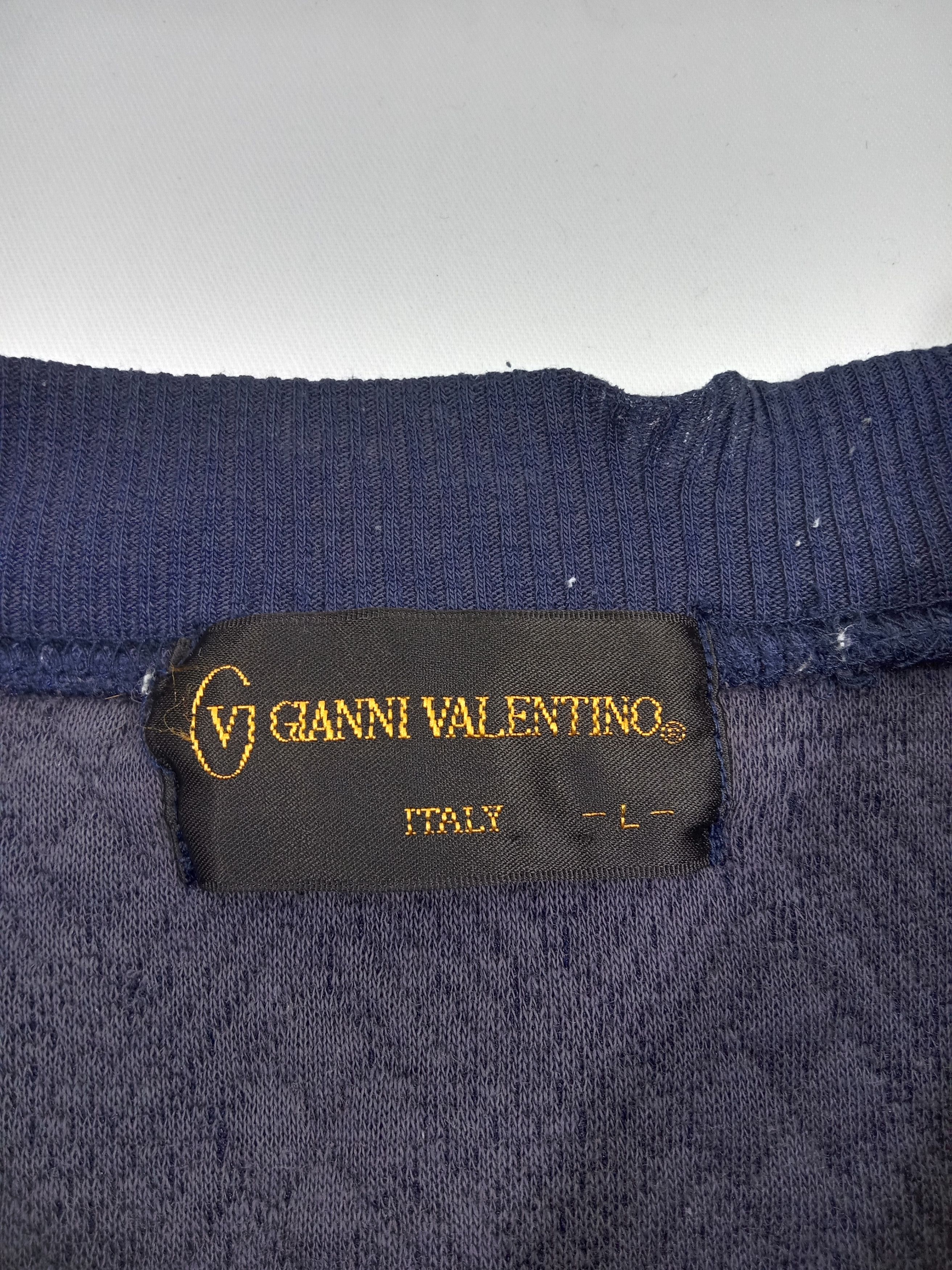 Valentino Vintage Gianni Valentino Embroidery Sun Faded Sweatshirt Size US L / EU 52-54 / 3 - 7 Thumbnail