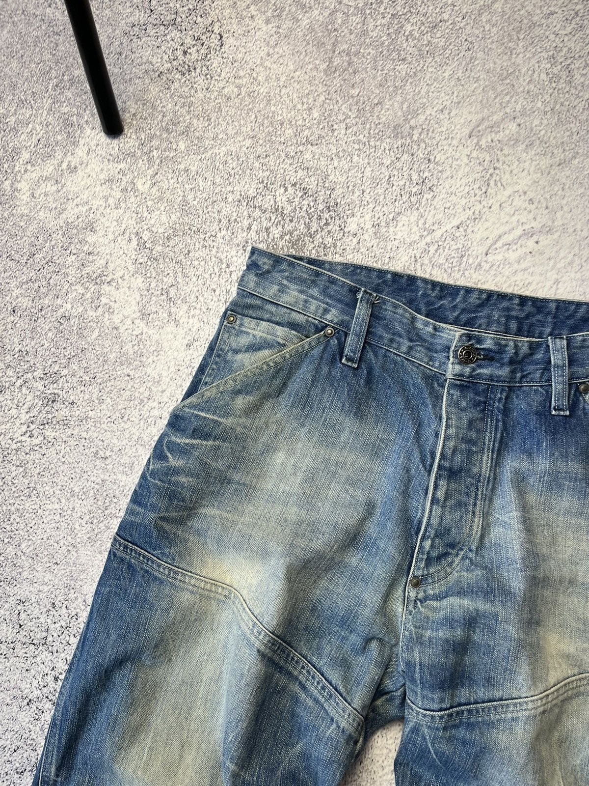 G-Star Vintage G Star Raw Cargo Denim Pants Avant Garde Baggy Size US 34 / EU 50 - 3 Thumbnail