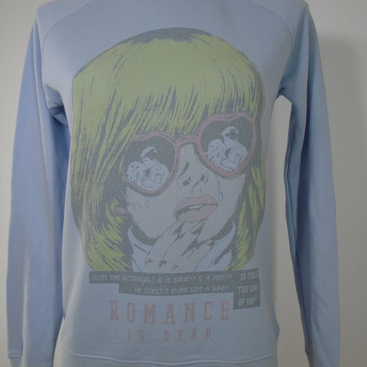 Vintage Women's Sweatshirt Karssen. Blue. XS. Used. Good Size XS / US 0-2 / IT 36-38 - 8 Thumbnail