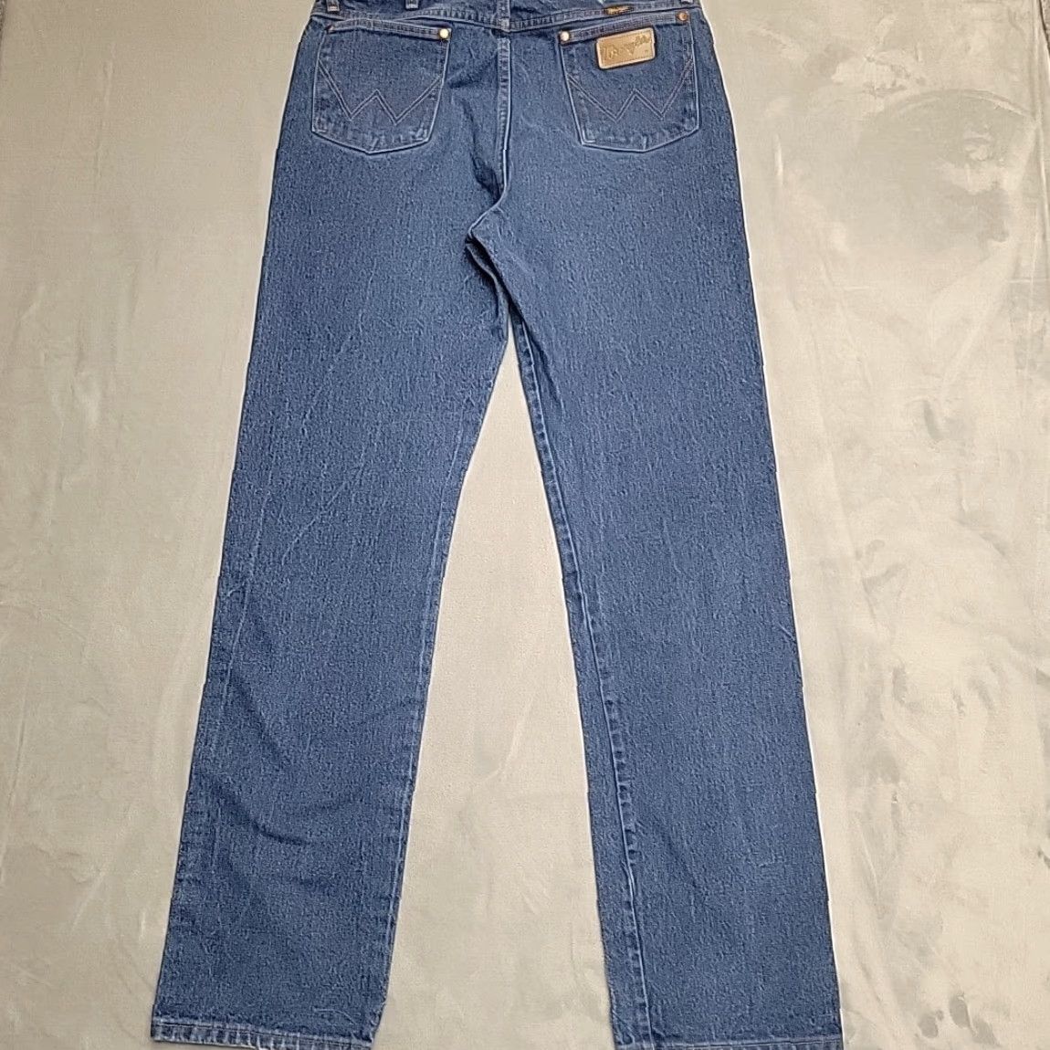 Wrangler VINTAGE Wrangler Jeans Mens 36x36 Blue Denim Pants 13MWZ Western Cowboy USA Fabric Jeans Mens 36 Blue Western 13MWZ Size US 36 / EU 52 - 5 Thumbnail
