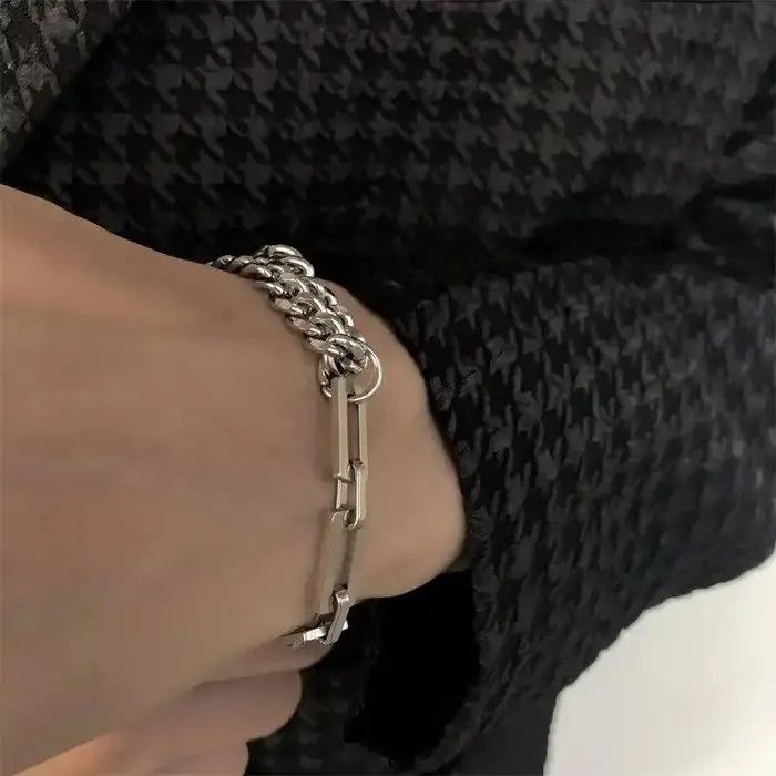 Jewelry Layered Cuban Chain Bracelet Size ONE SIZE - 4 Thumbnail