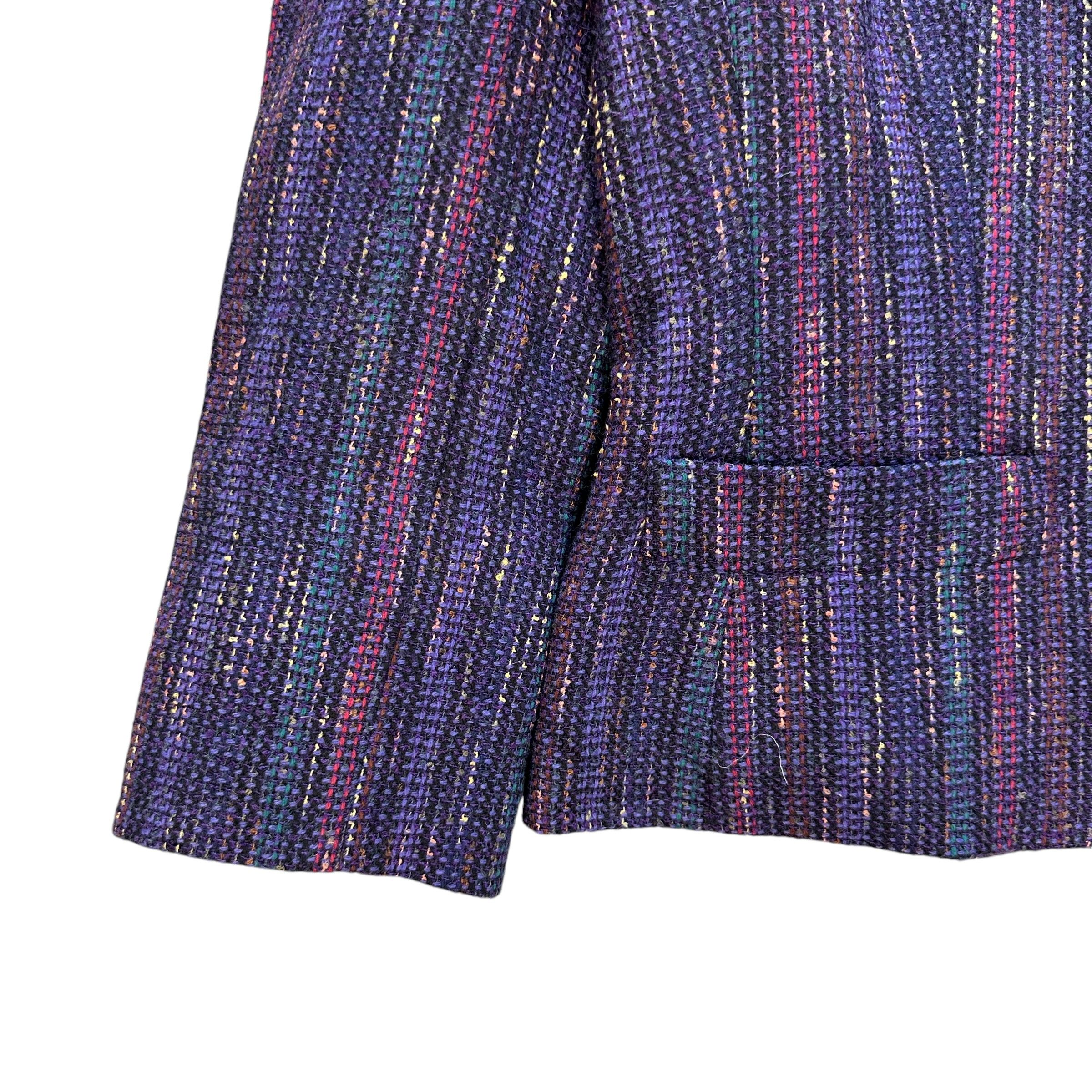 Christian Dior Monsieur CHRISTIAN DIOR Purple Tweed Elegant Jacket #A56-1287 Size M / US 6-8 / IT 42-44 - 4 Thumbnail