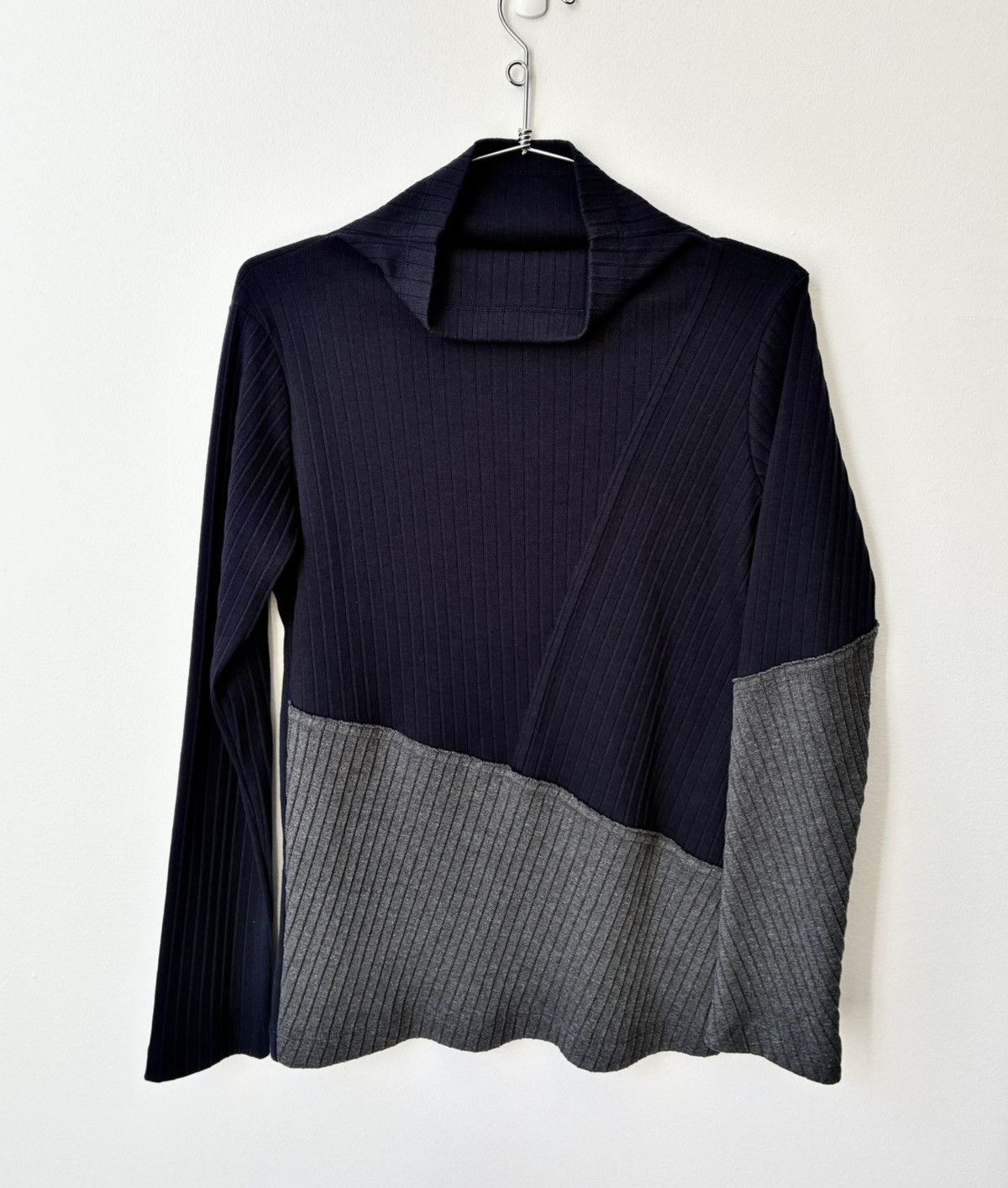 Yohji Yamamoto Y’S YOHJI YAMAMOTO AW2018 Pleated Asymmetric Mockneck Size US M / EU 48-50 / 2 - 2 Thumbnail