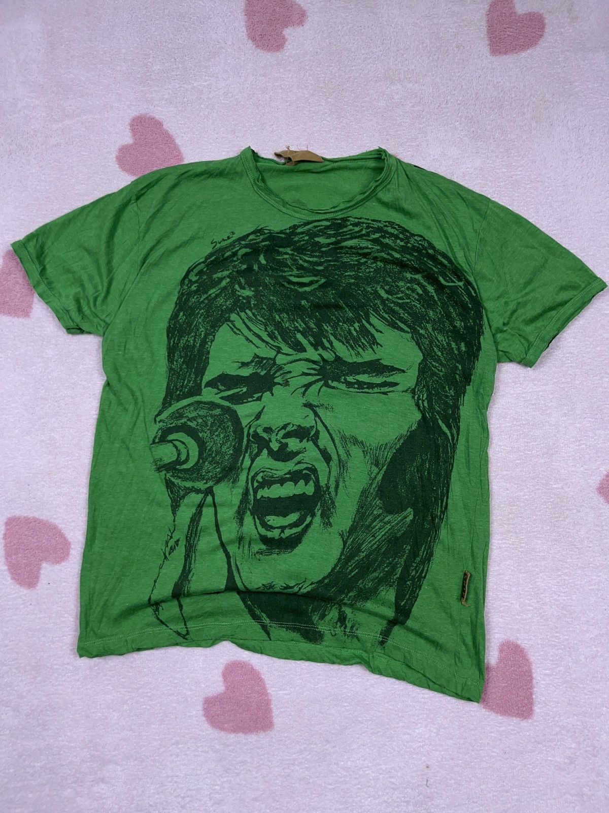 Japanese Brand × Vintage ➕ vintage y2k Elvis Presley big face print t-shirt Size US M / EU 48-50 / 2 - 1 Thumbnail