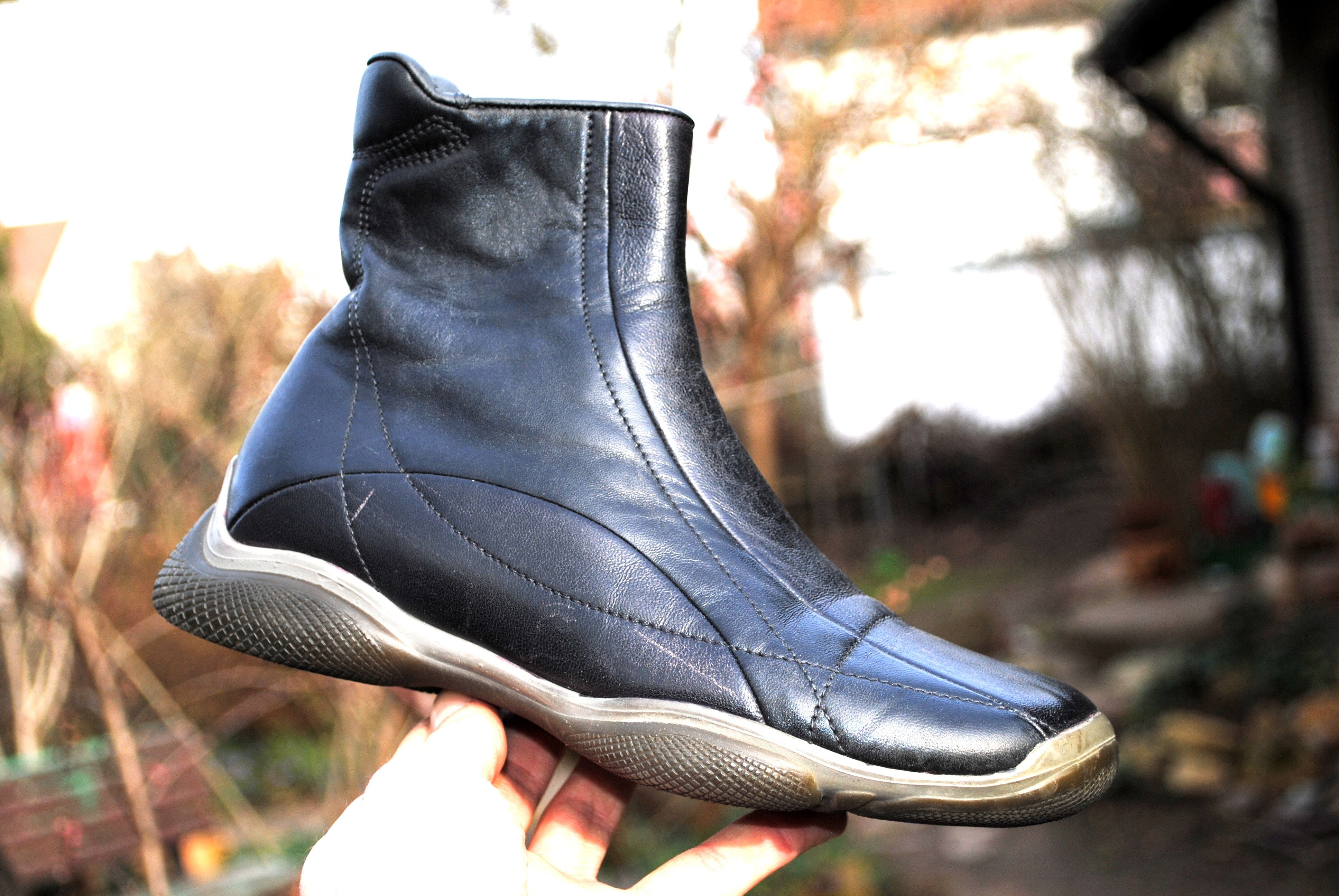 image of Vintage Prada Sport Zip Vibram Boots in Black, Women's (Size 5.5)