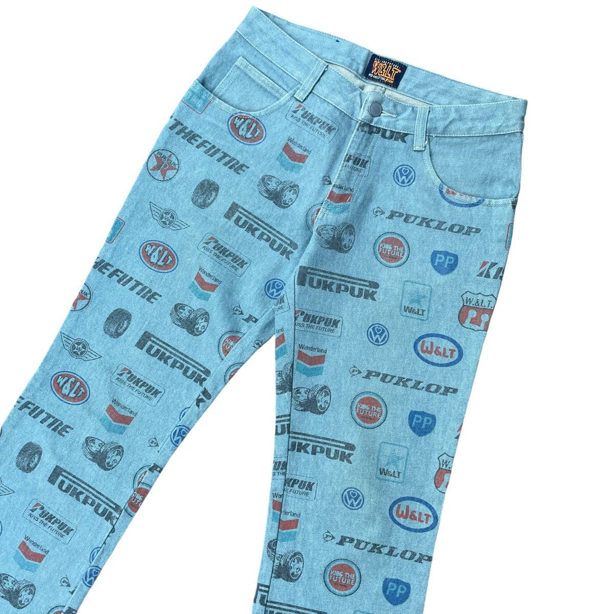 Walter Van Beirendonck RARE Walter Van Beirendonck 2010s Puk Puk Tire Brands Jeans Size 28" / US 6 / IT 42 - 3 Thumbnail