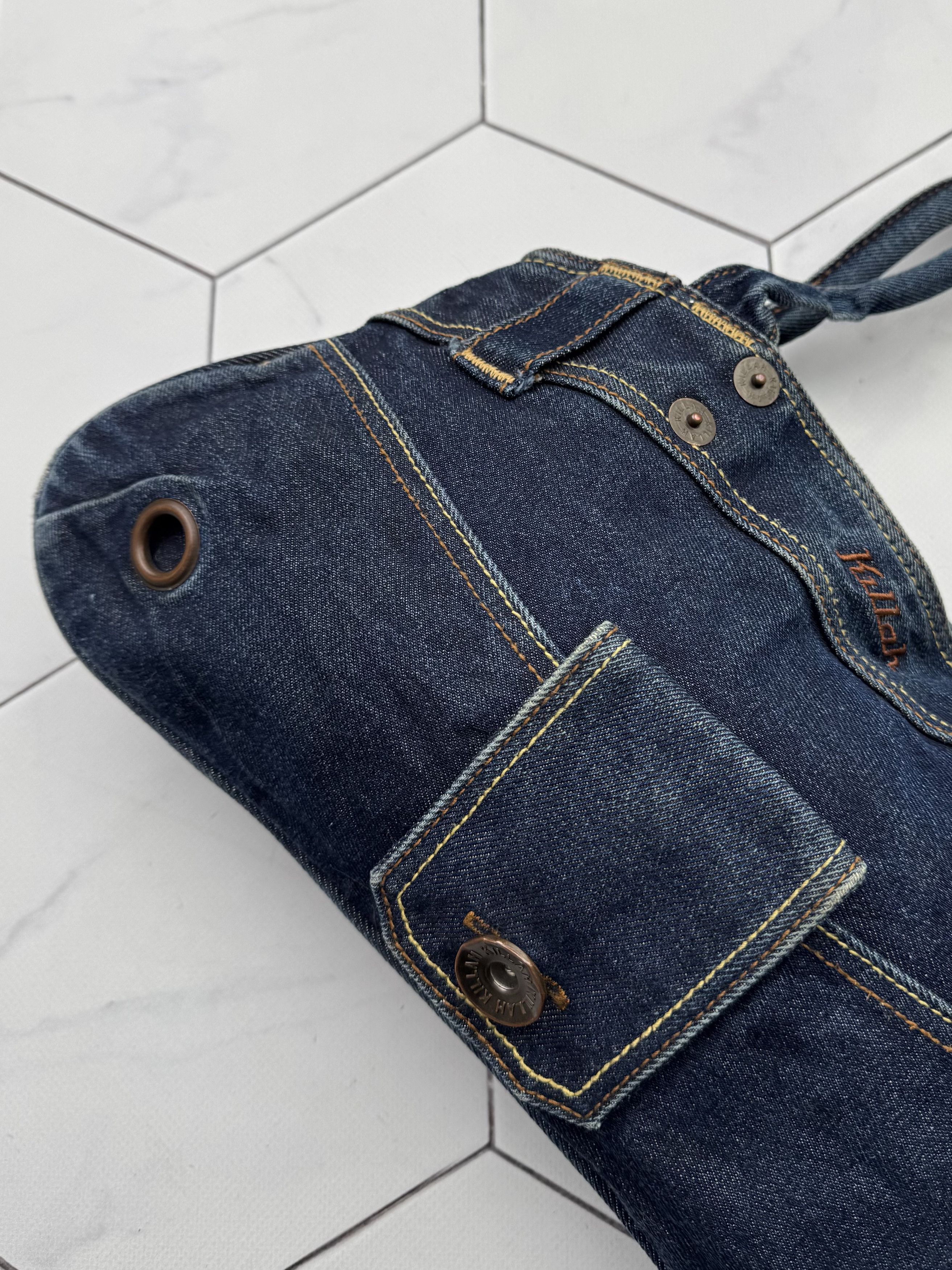 Miss Sixty Killah by Miss Sixty Vintage Denim Handle Bag (B84) Size ONE SIZE - 2 Thumbnail