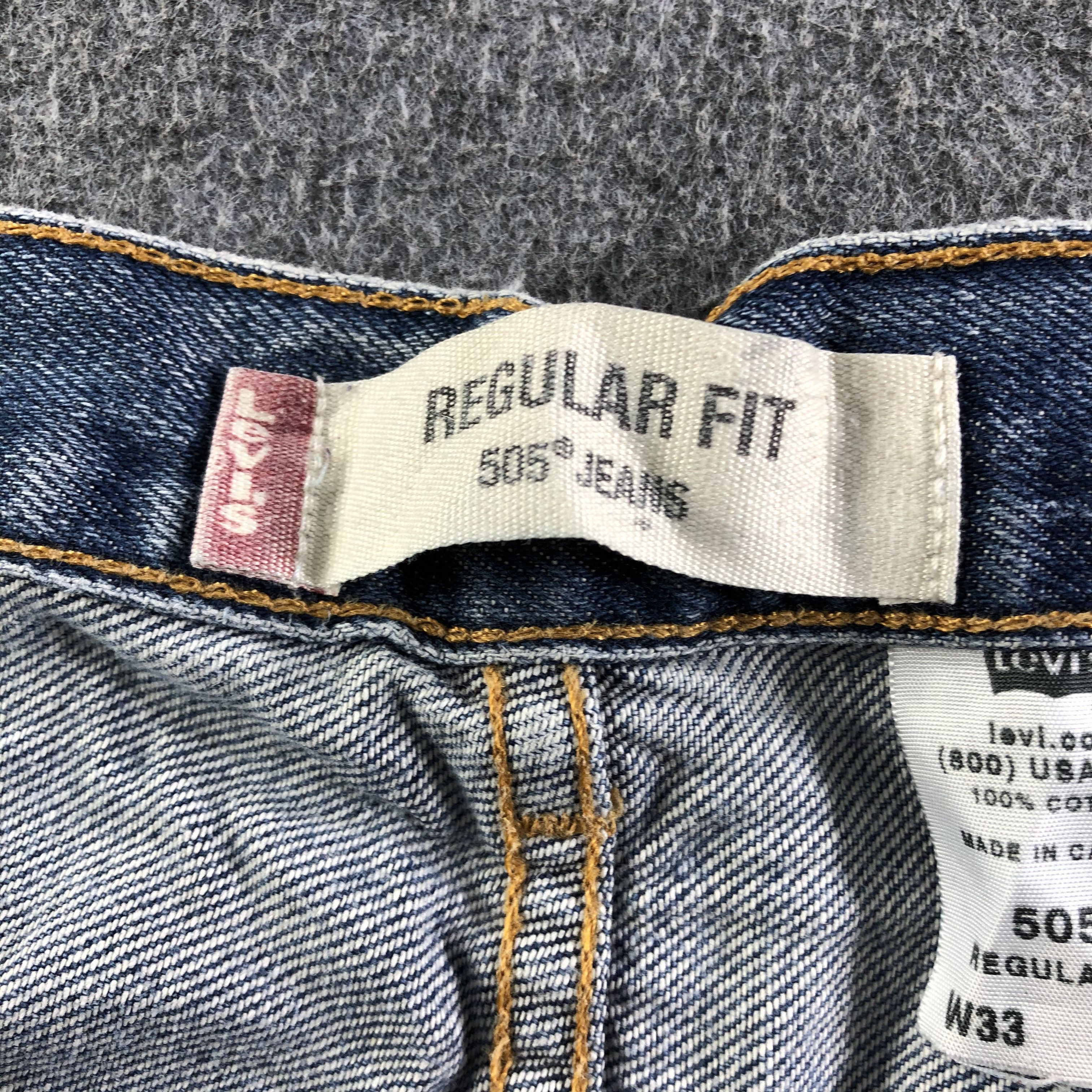 Levi's Vintage Blue Wash Levis 505 Jeans-J3176 Size US 32 / EU 48 - 9 Thumbnail
