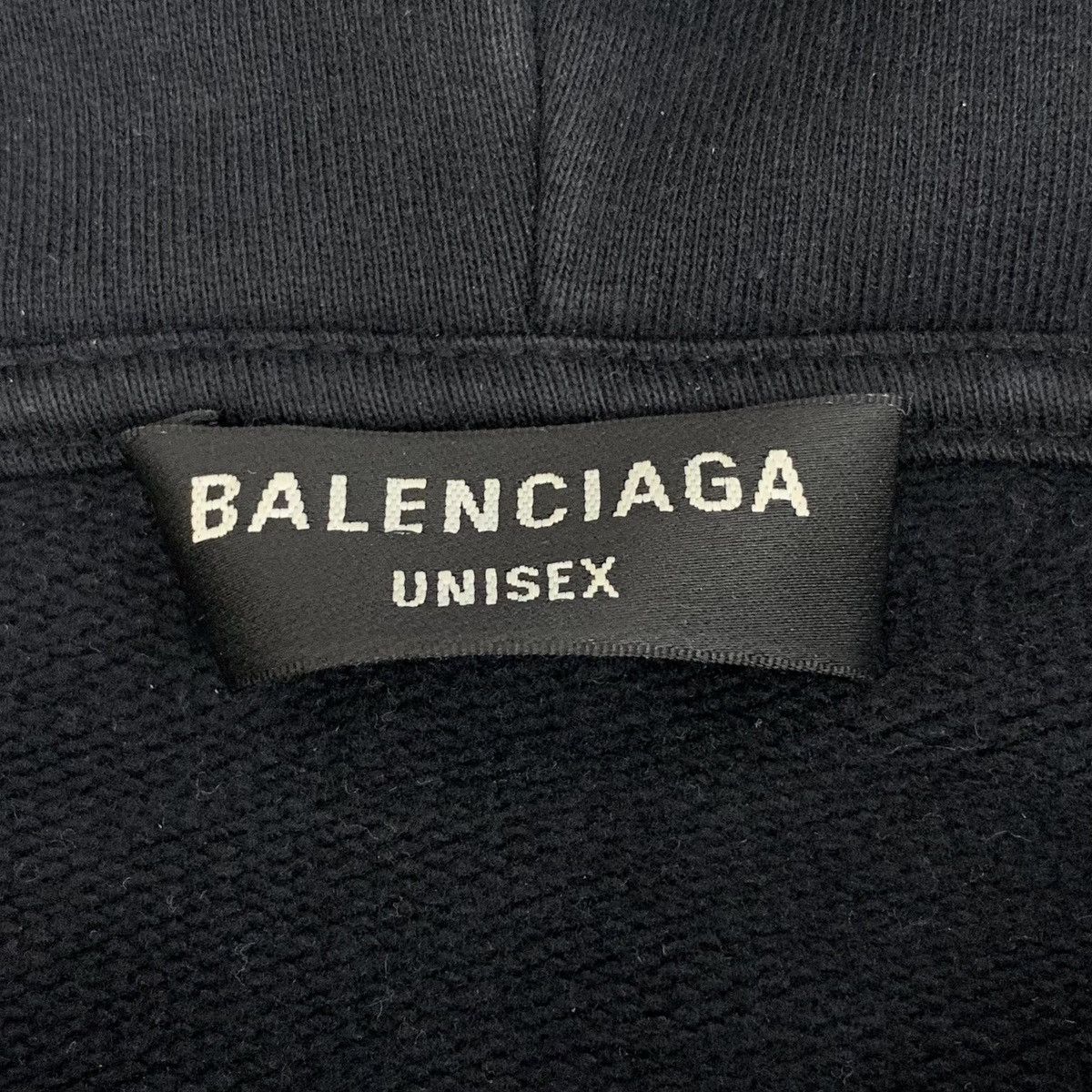 Balenciaga Balenciaga Black Letter Printed Hooded Sweatshirt K26WX Size US M / EU 48-50 / 2 - 5 Thumbnail