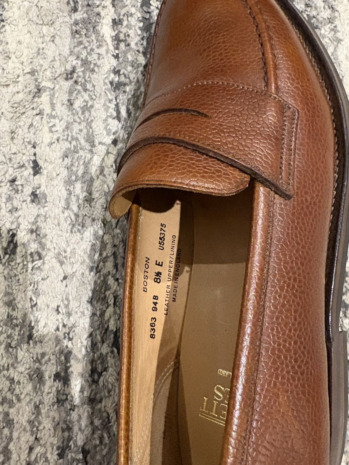Crockett & Jones Crockett & Jones Boston Penny Loafer Tan Pebble Grain Size US 9.5 / EU 42-43 - 5 Thumbnail