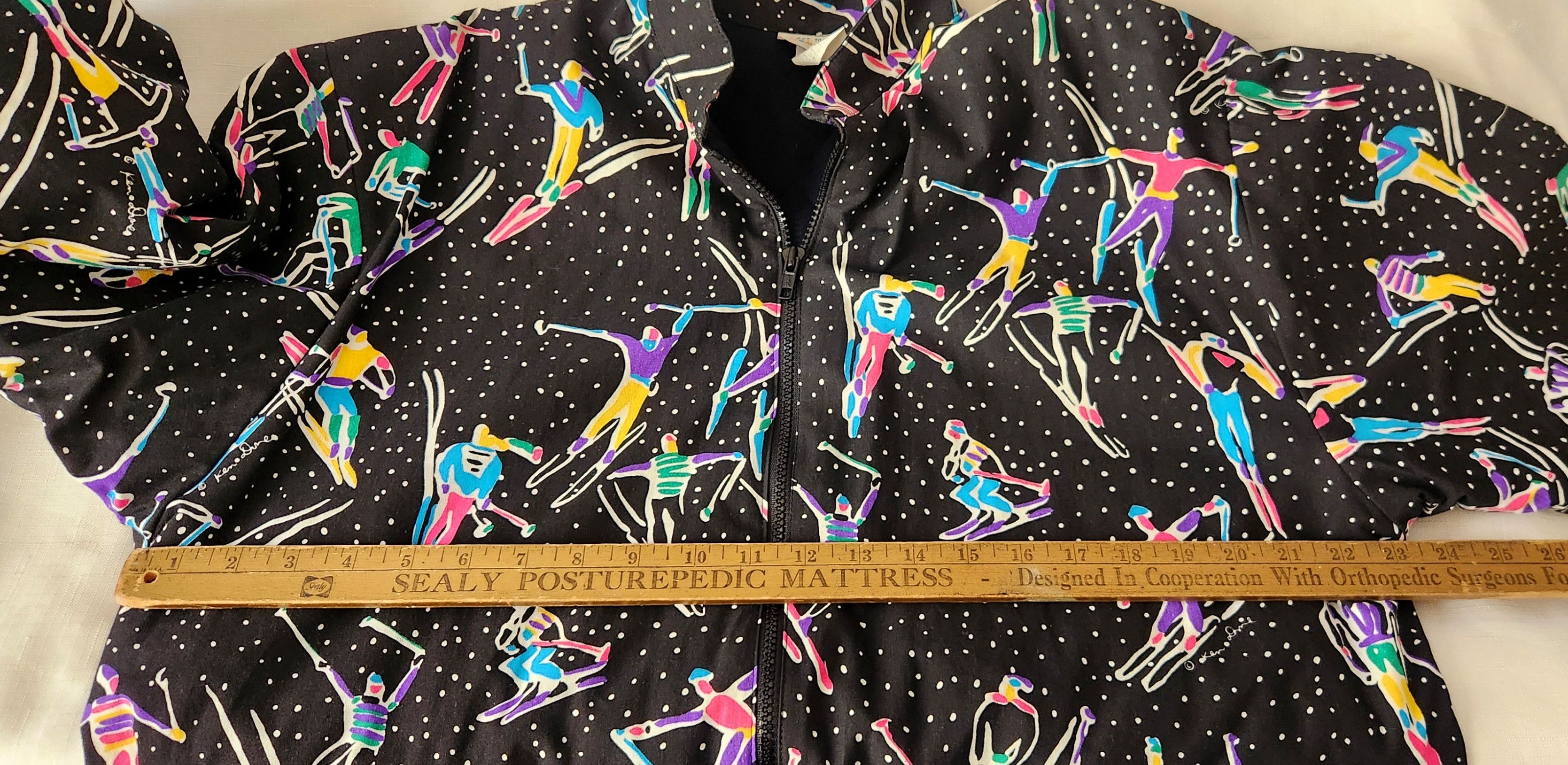 Other Vintage 80s 90s Ken Done Art To Wear Skier Print Bomber Size US M / EU 48-50 / 2 - 10 Thumbnail