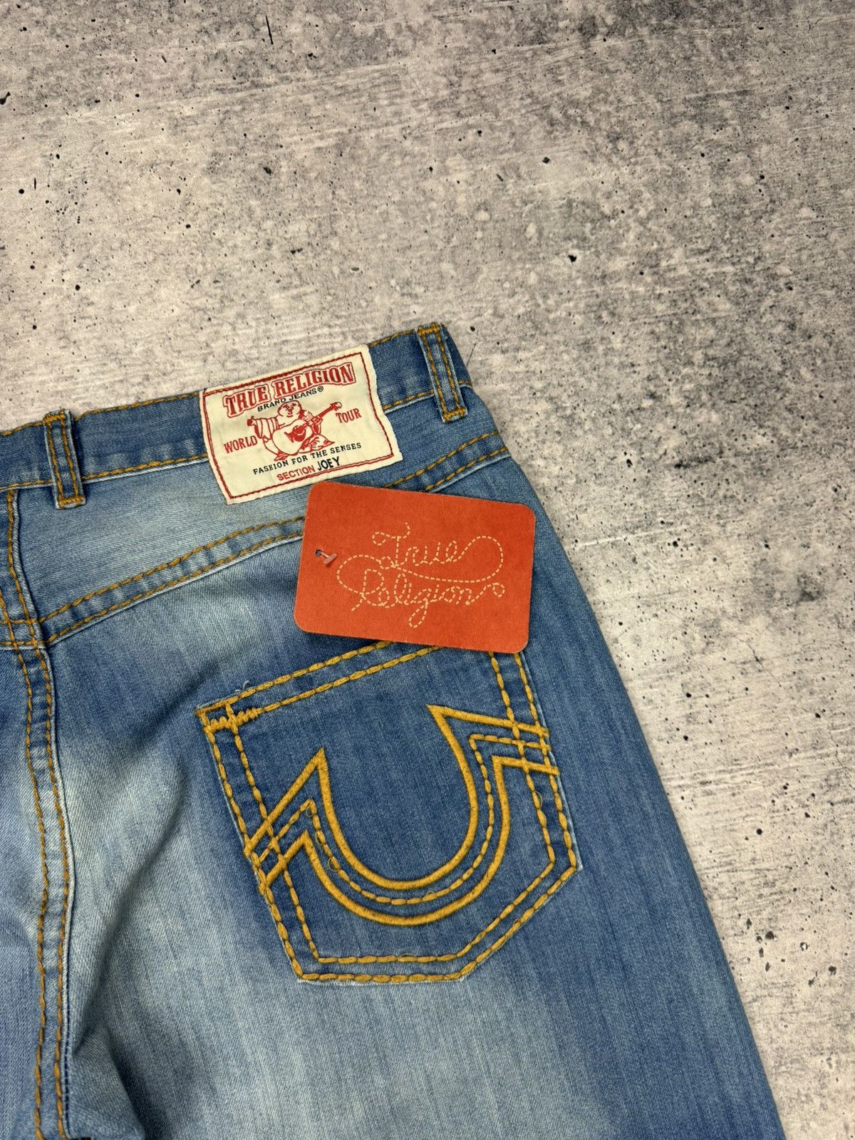 True Religion Vintage True Religion Y2K Knit Stonewashed Jeans Pants USA Size US 36 / EU 52 - 18 Thumbnail