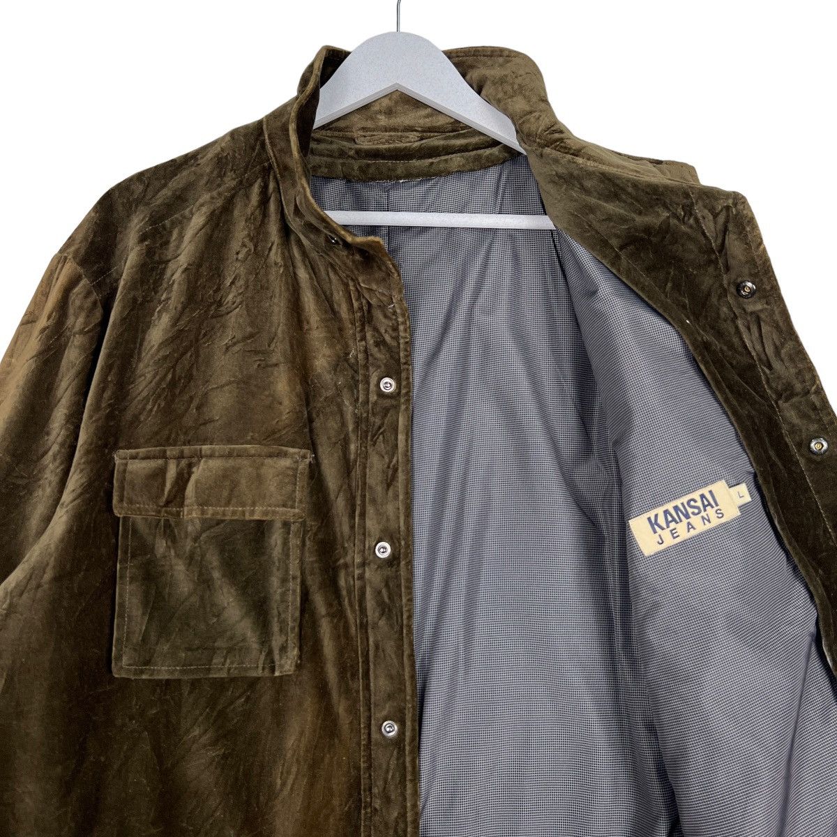 Kansai Yamamoto 🔥 KANSAI JEANS CORDUROY VELVET FIELD JACKET Size US L / EU 52-54 / 3 - 10 Thumbnail