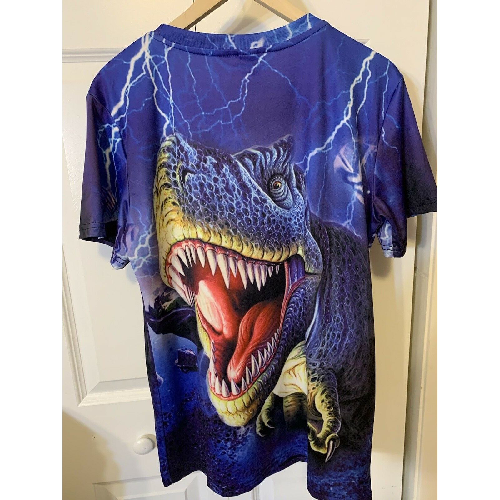 Other T REX Men’s Sz Large Allover Print T-Shirt Blue Size US L / EU 52-54 / 3 - 8 Thumbnail