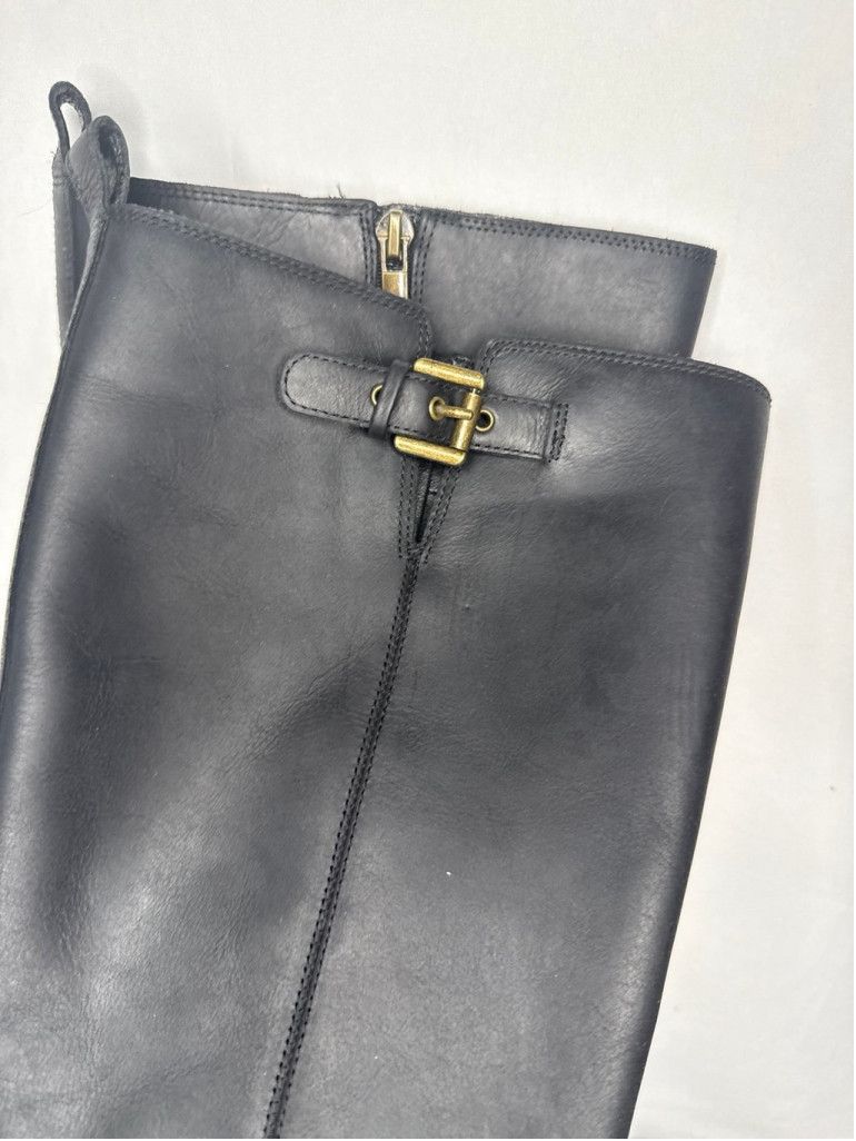 Lucky Brand Lucky Brand Quinn3 black leather knee high zip up boots sz 7 Size US 7 / IT 37 - 3 Thumbnail