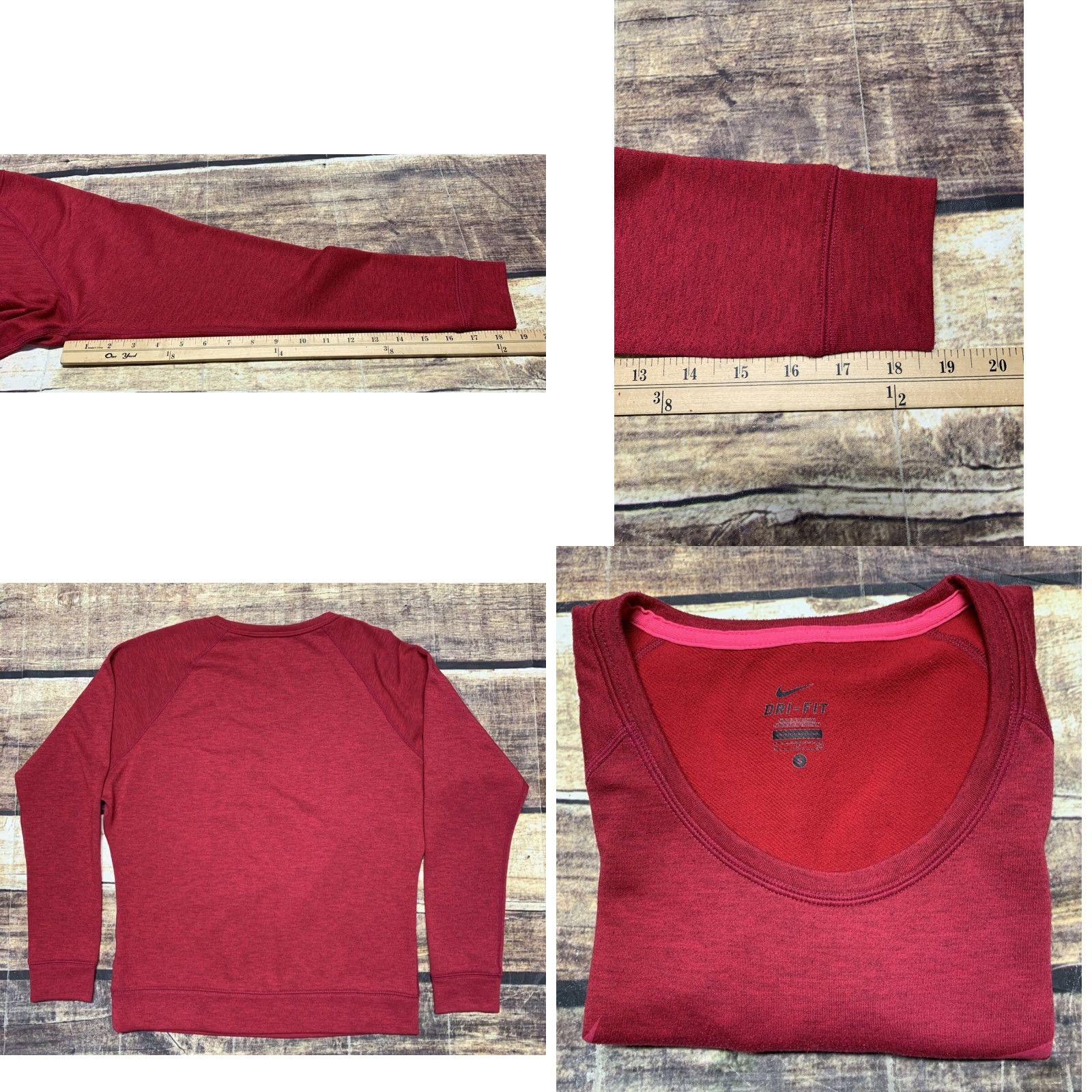 Nike Nike Dri-Fit Sweatshirt Women's Red Size Small Adult Women Nike Dri-Fit Sweatshirt Red Small Women Size S / US 4 / IT 40 - 8 Thumbnail