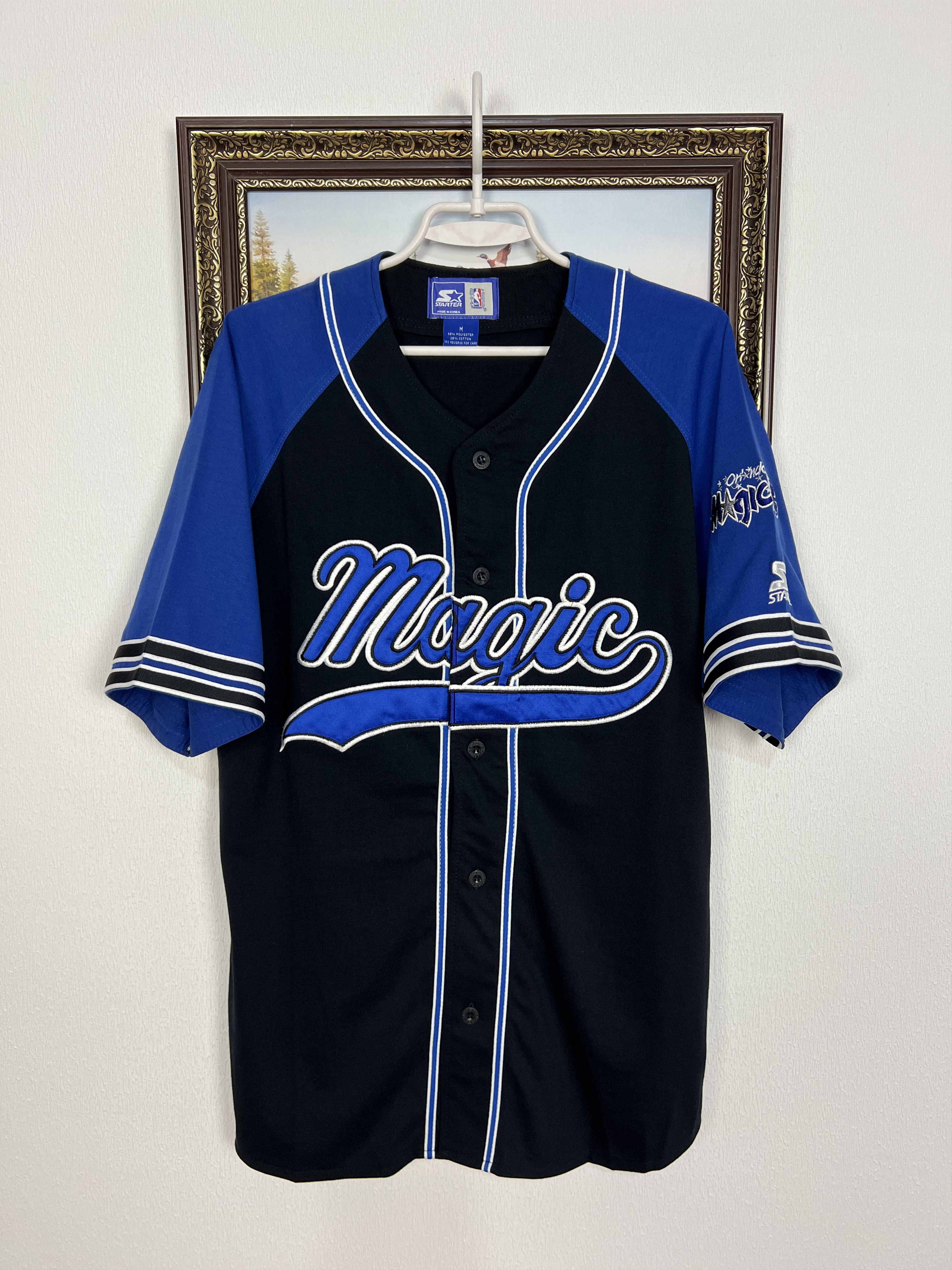 Starter Vintage 90's Orlando Magic NBA Baseball Jersey Trikot Shirt Size US M / EU 48-50 / 2 - 1 Thumbnail