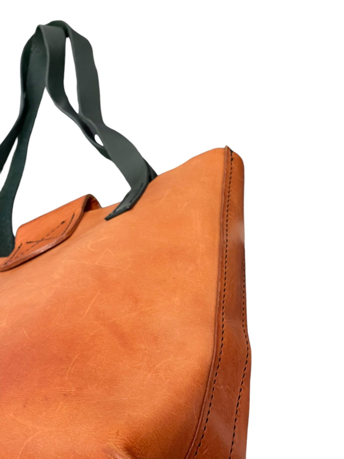 Leather Full Leather Unknown Handmade Japan Tote Shoulder Bag 4🟩 Size ONE SIZE - 16 Thumbnail