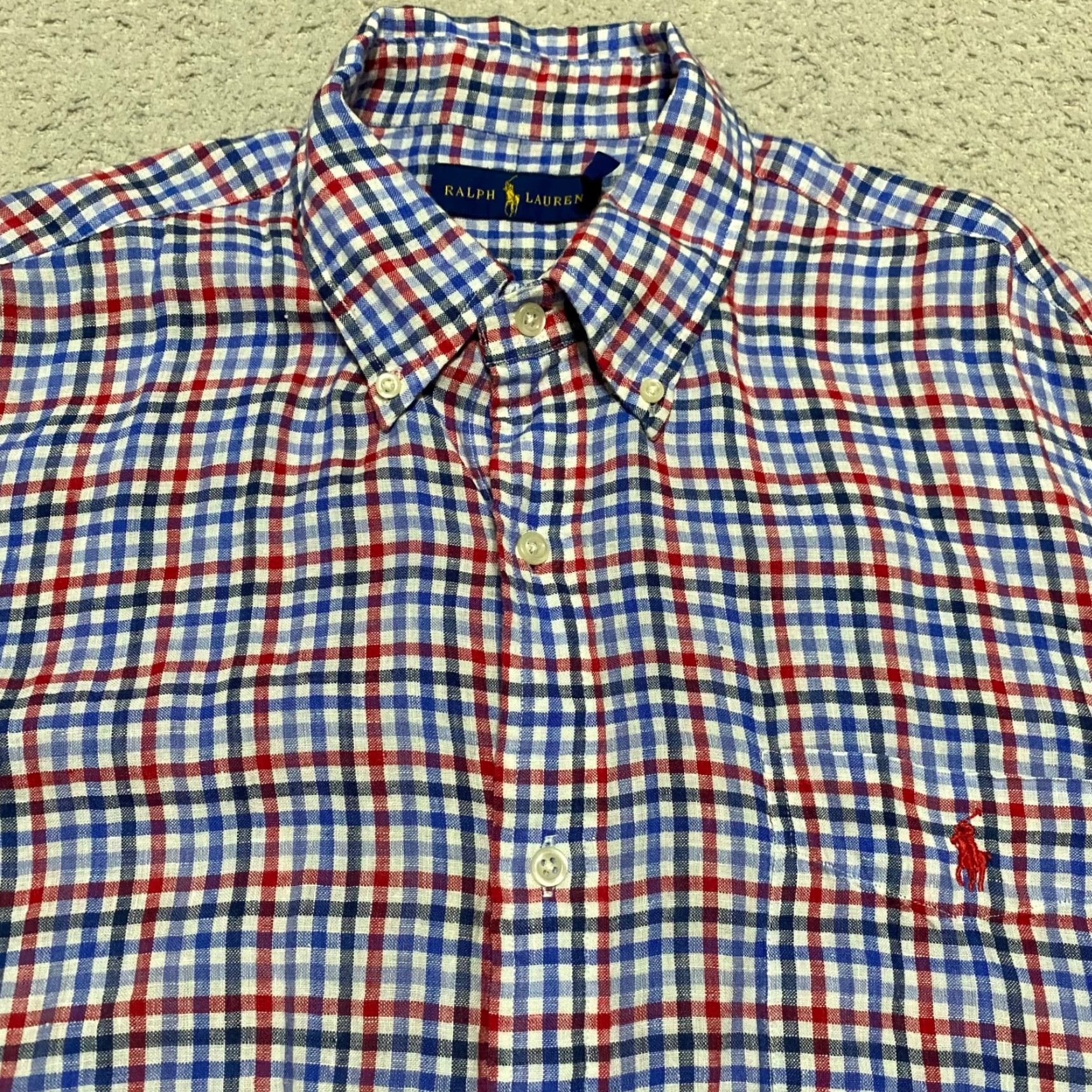 Ralph Lauren Ralph Lauren Mens XL Shirt Multicolor Plaid Check Long Sleeve Button-Down Collar Size US XL / EU 56 / 4 - 6 Thumbnail