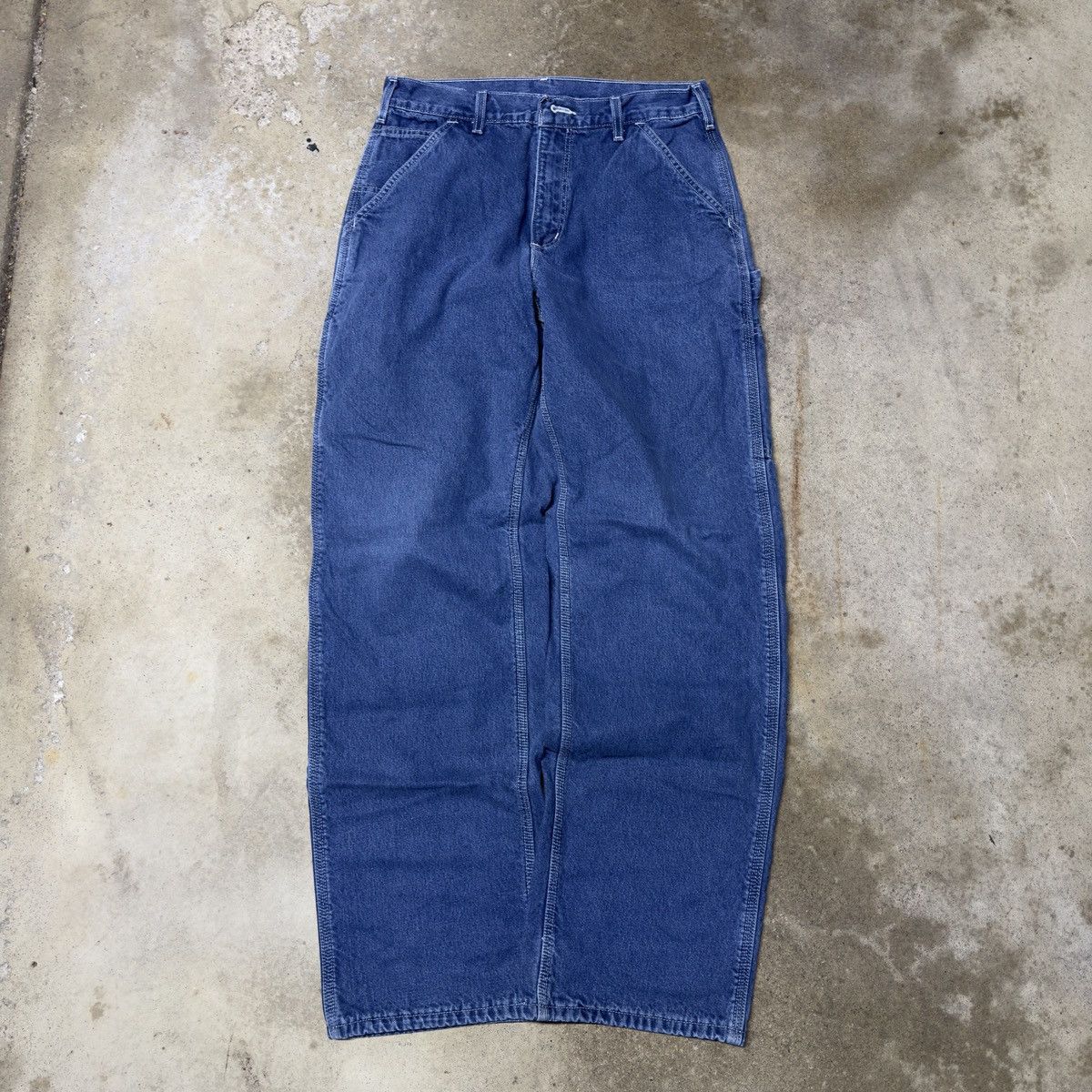 Carhartt VINTAGE CARHARTT CARPENTER BLANKET LINED DENIM WORK JEANS 29 Size US 29 - 2 Thumbnail
