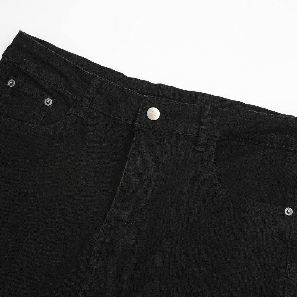 Jean Men's solid color simple loose casual straight jeans Size US 32 / EU 48 - 3 Thumbnail