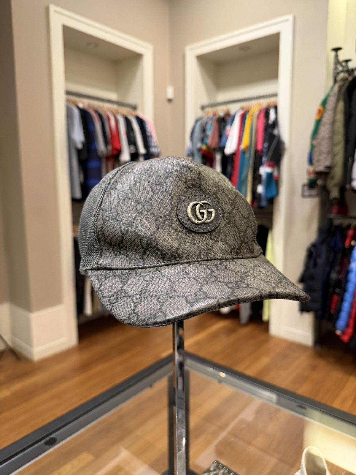 Gucci Gucci GG Supreme Monogram Baseball Cap Size ONE SIZE - 1 Thumbnail