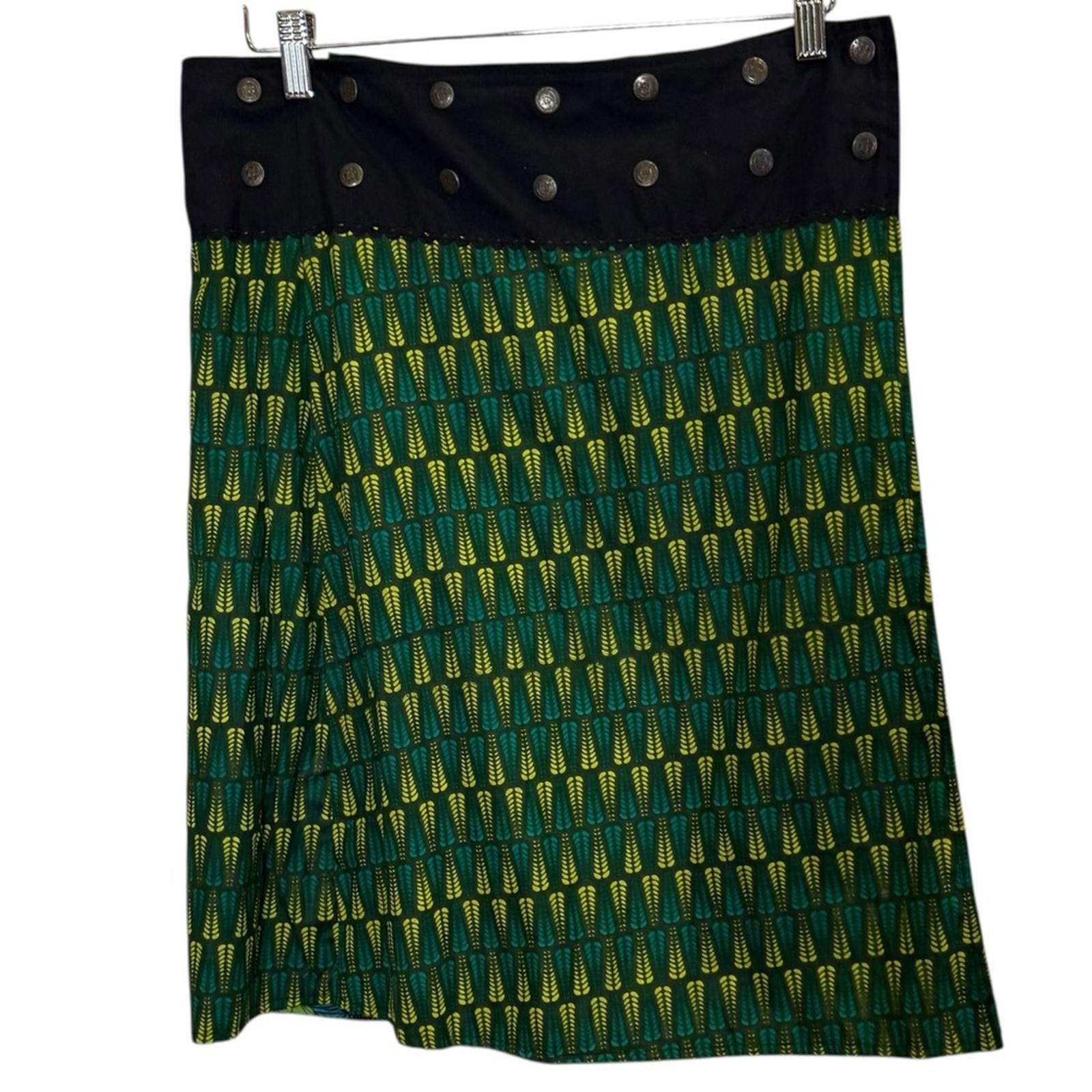 Other Reversible Narmada Green and Black Women's Skirt sz M Size 32" / US 10 / IT 46 - 1 Thumbnail