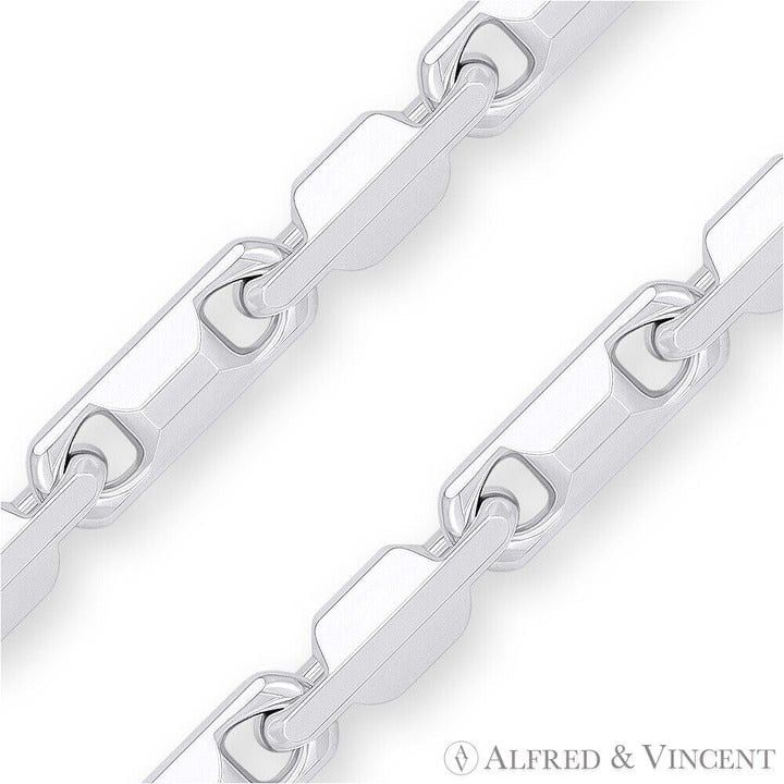 Other 3.5mm Heshe Bar Link Chain Necklace in .925 Sterling Silver Size ONE SIZE - 2 Thumbnail