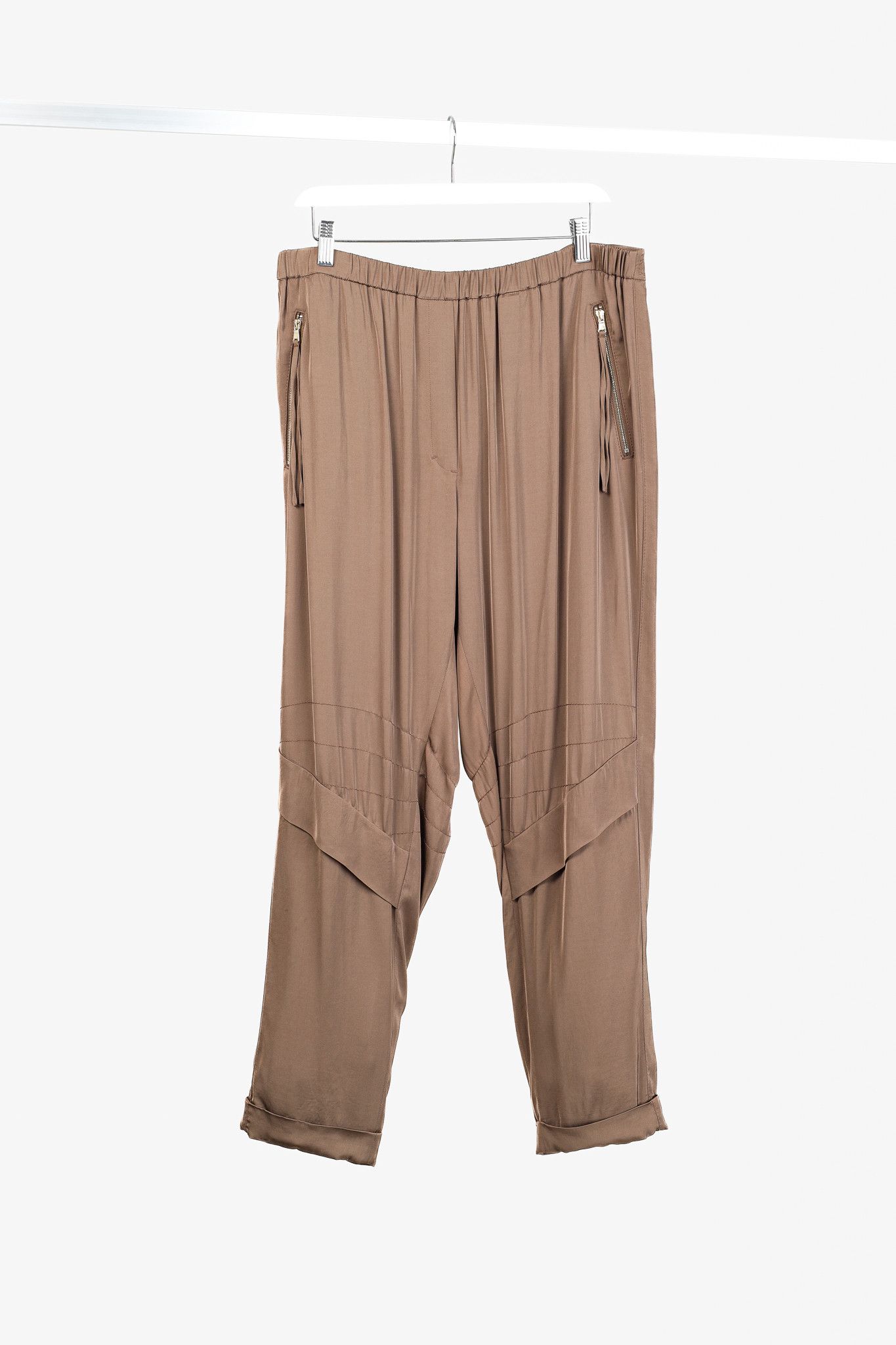 Dorothee Schumacher Spring 2021 Slouchy Satin Jogger Pants