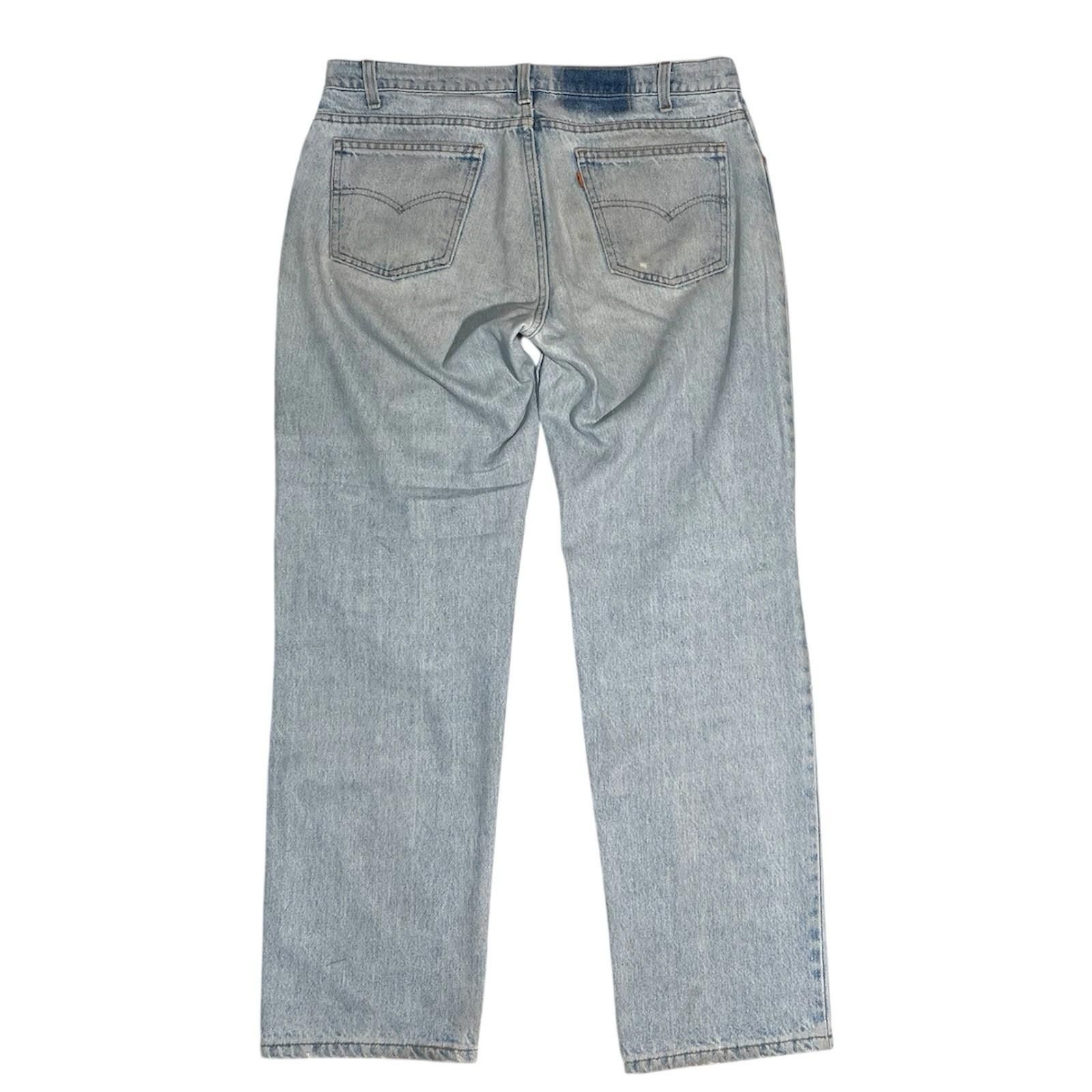 Levi's 1980’s Levi’s Orange Tab Light Wash Jeans Zipper Fly USA Size US 34 / EU 50 - 3 Thumbnail